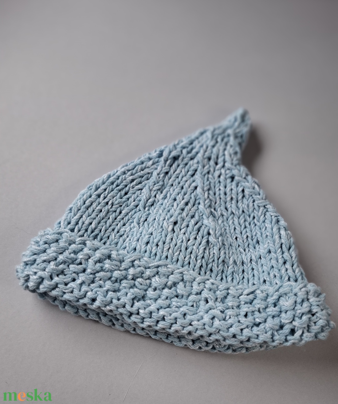 Kötött babasapka újszülöttfotózáshoz - baba - mama - babafotózás - újszülött sapka fotózásra - Meska.hu