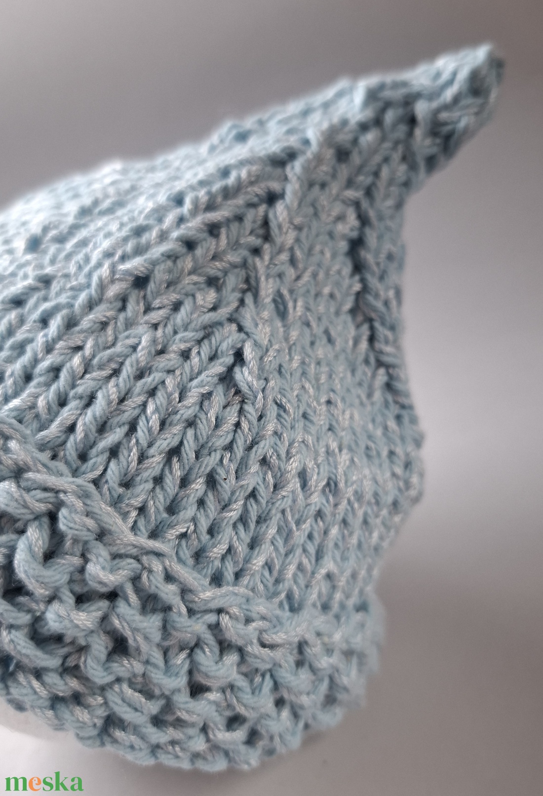 Kötött babasapka újszülöttfotózáshoz - baba - mama - babafotózás - újszülött sapka fotózásra - Meska.hu