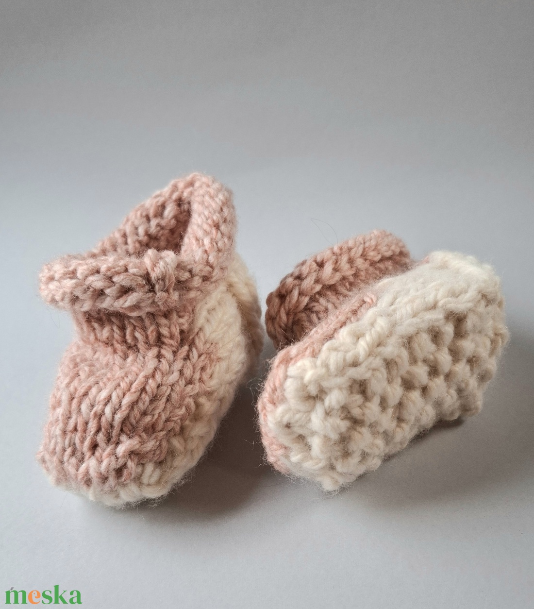 Kötött babacipő - baba - mama - babaruházat - babacipő - Meska.hu
