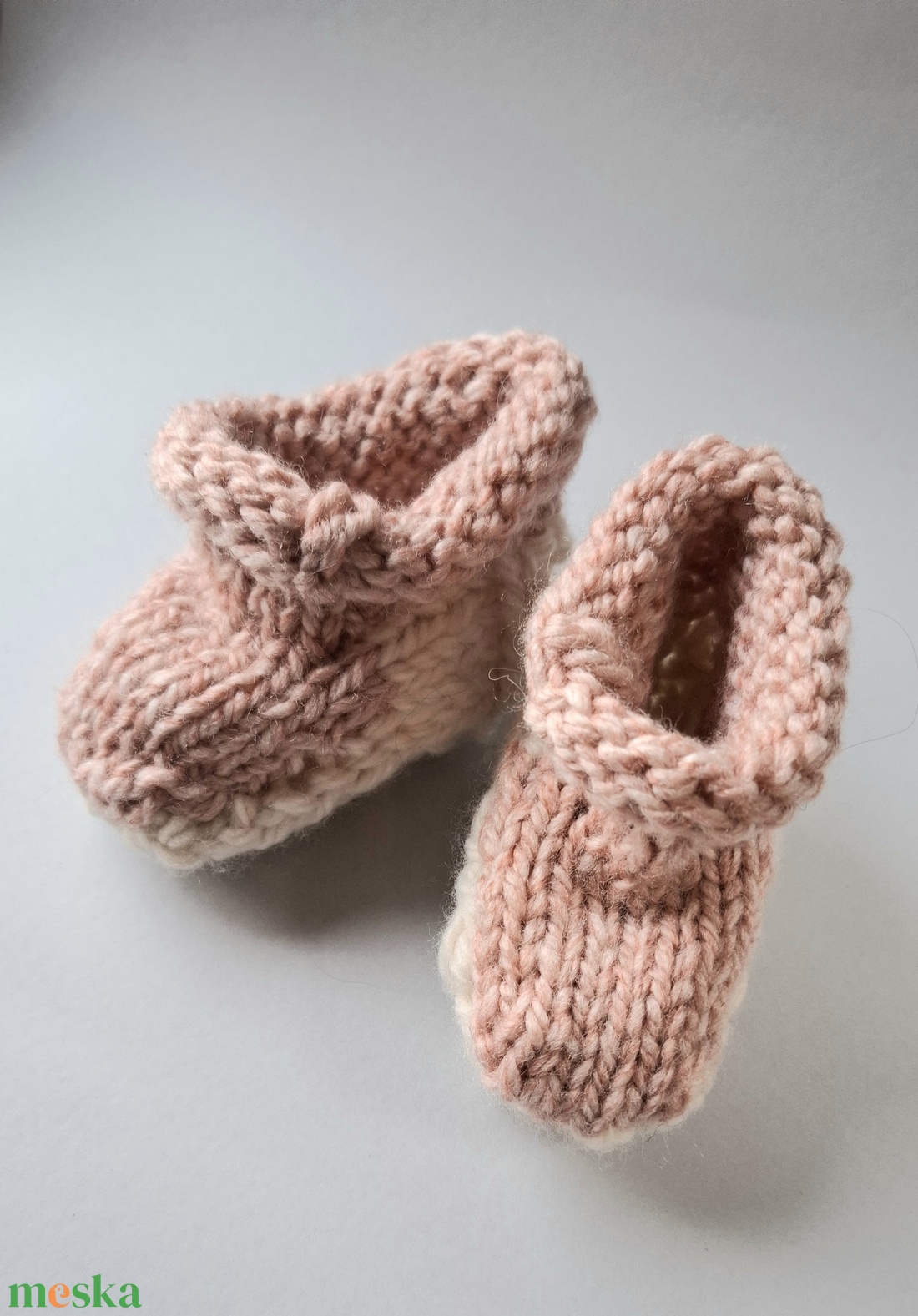 Kötött babacipő - baba - mama - babaruházat - babacipő - Meska.hu