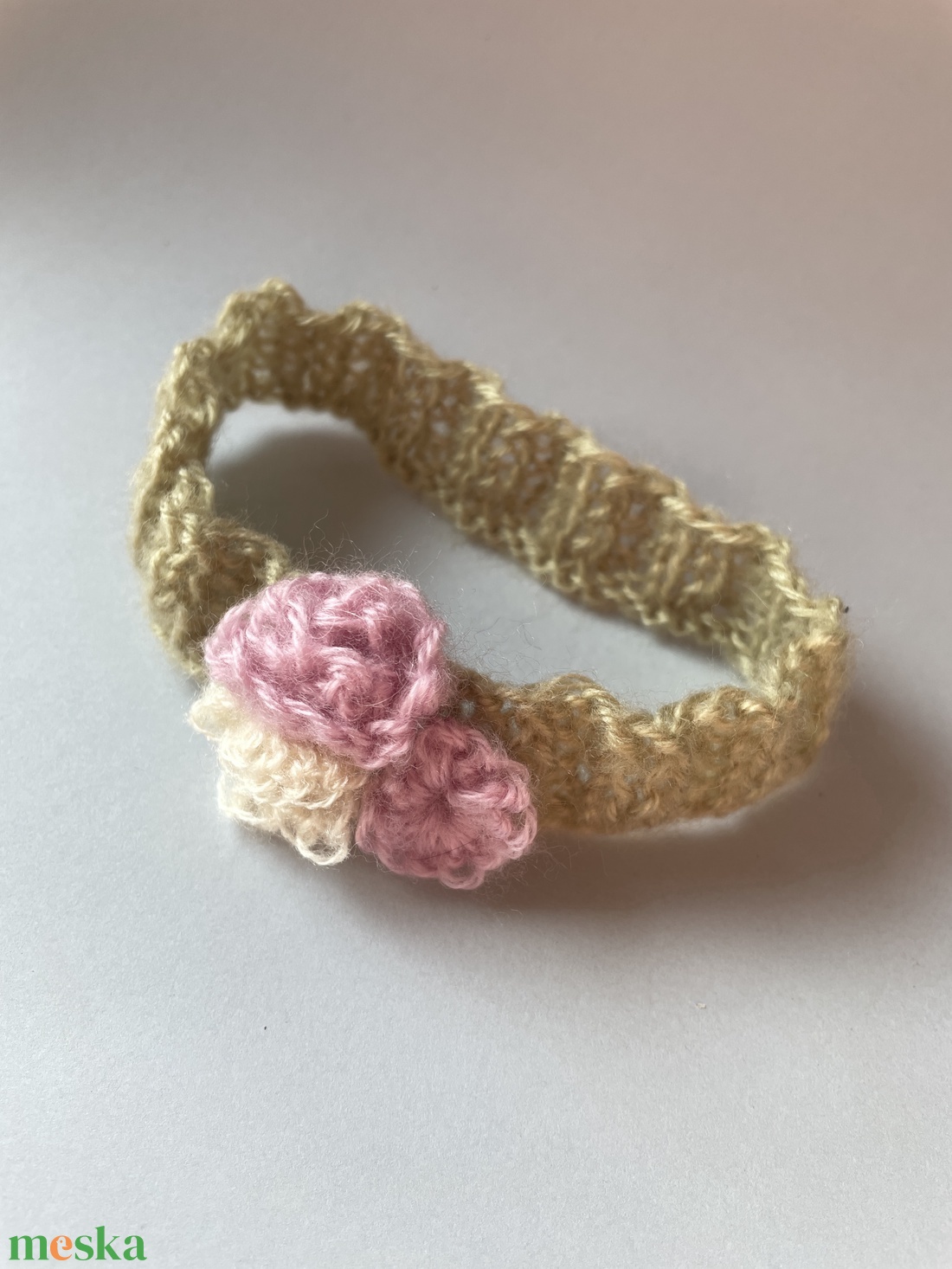 Kötött babaruha szett újszülöttfotózáshoz - baba - mama - babafotózás - szett újszülött fotózásra - Meska.hu