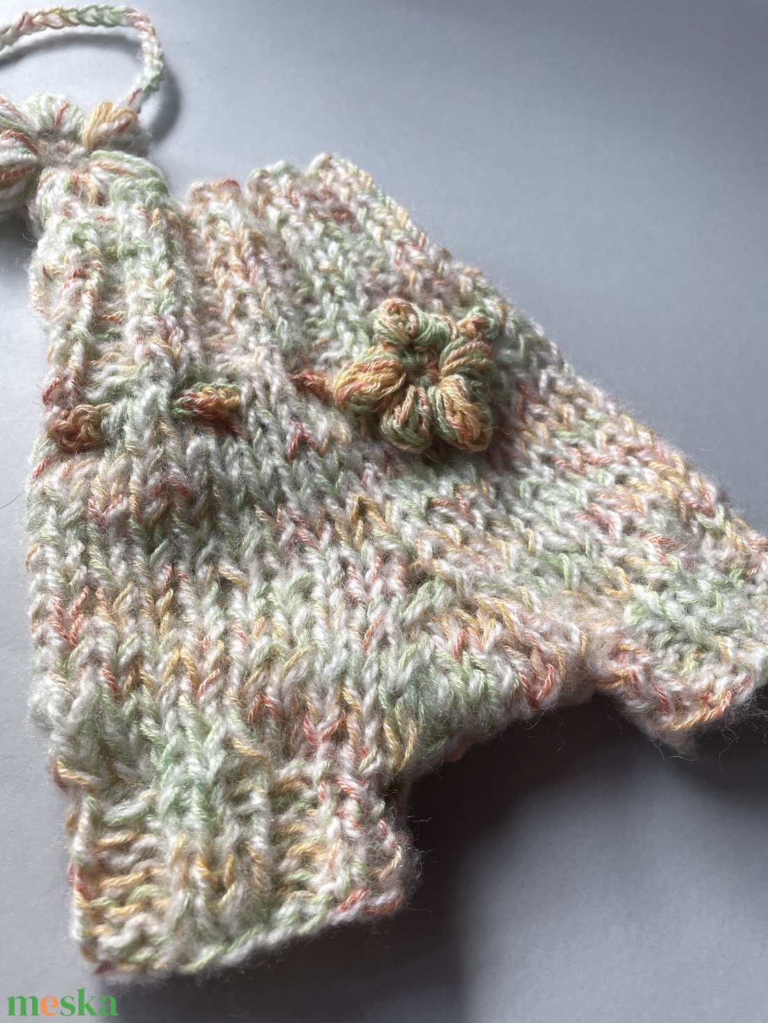 Kötött babaruha szett újszülöttfotózáshoz - baba - mama - babafotózás - szett újszülött fotózásra - Meska.hu