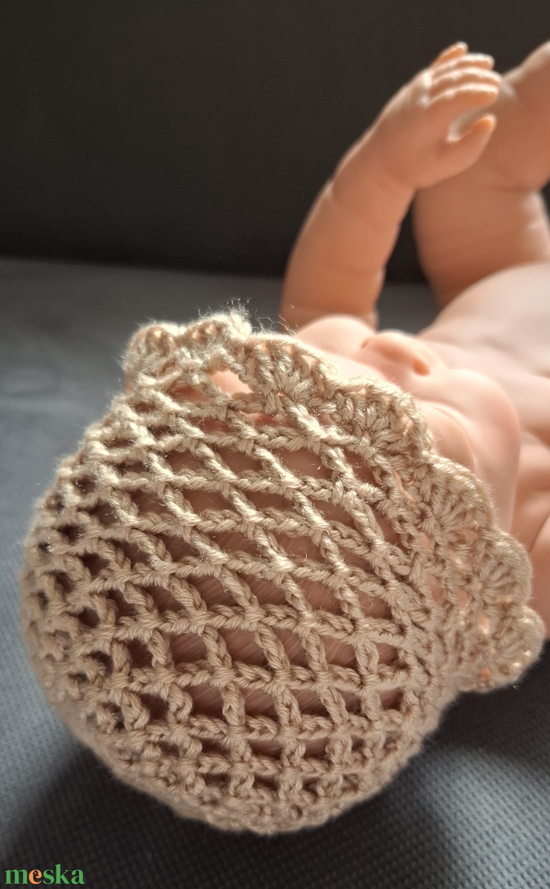 Babasapka - baba - mama - babafotózás - újszülött sapka fotózásra - Meska.hu