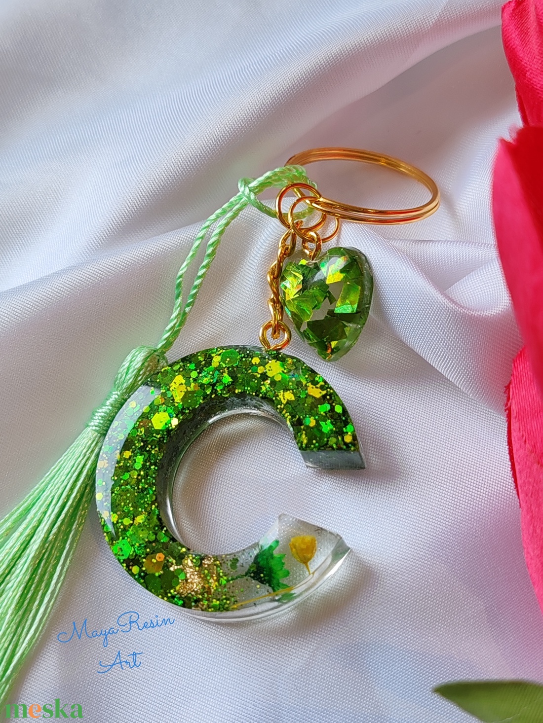 Monogram kulcstartó szett - táska & tok - kulcstartó & táskadísz - kulcstartó - Meska.hu