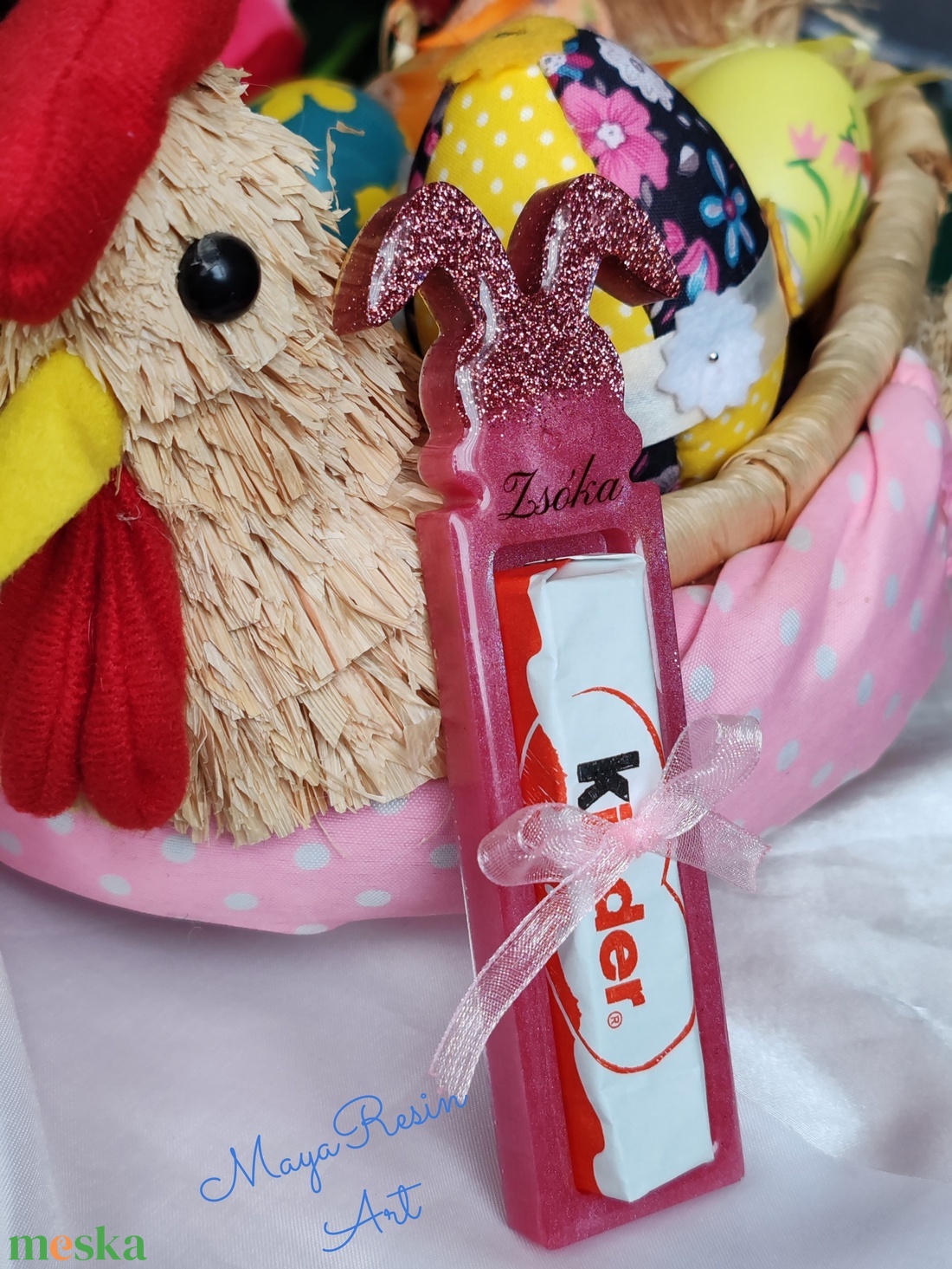 Húsvéti Pénzátadó Nyuszi - ünnepi díszek, dekorációk - húsvéti díszek és dekorációk - húsvéti ajándékátadó - Meska.hu