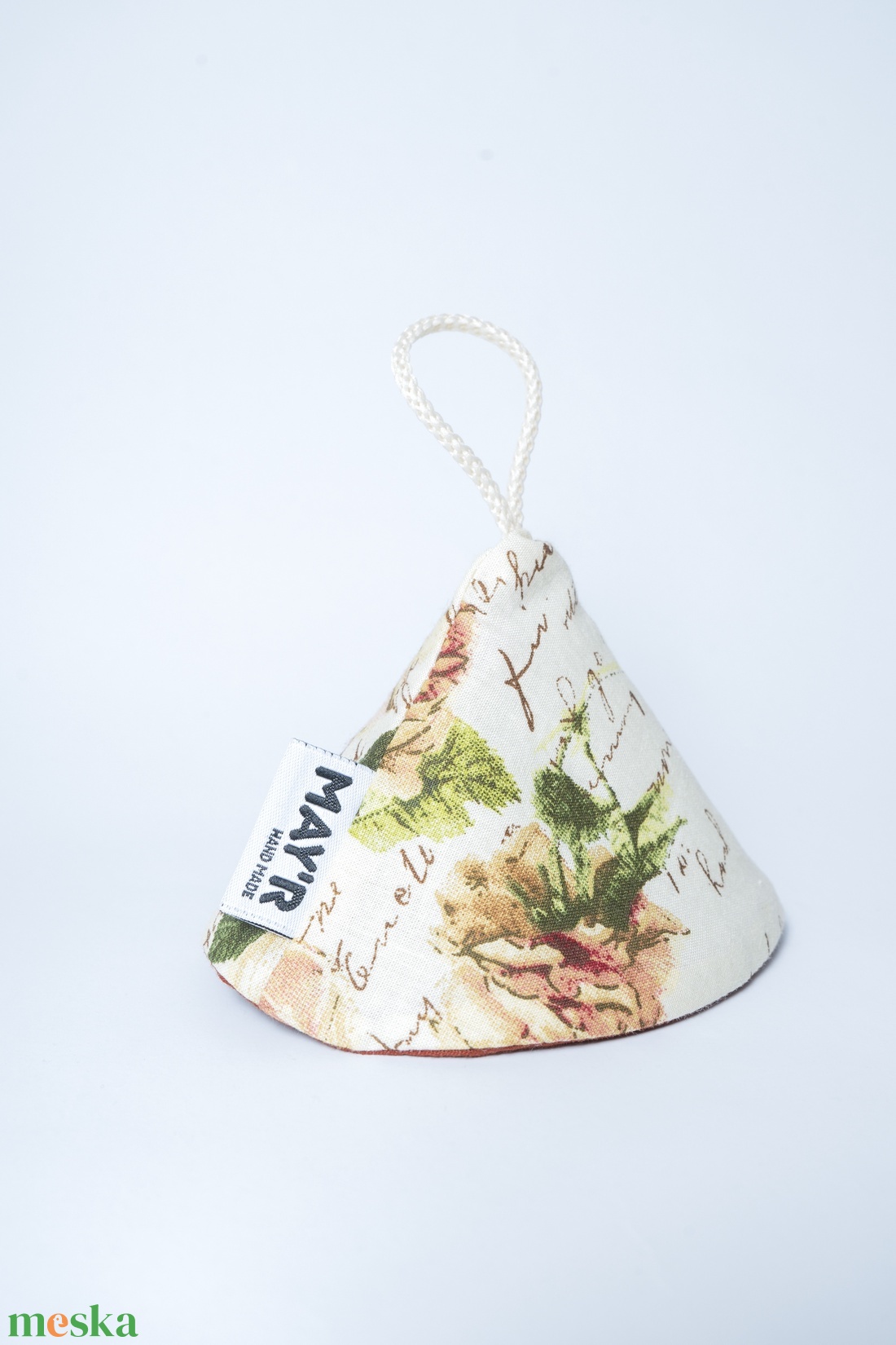 MAY�R Edényfogó �narancsos rózsás - otthon & életmód - konyhafelszerelés, tálalás - konyhai textil - edényfogó & edényfedő - Meska.hu