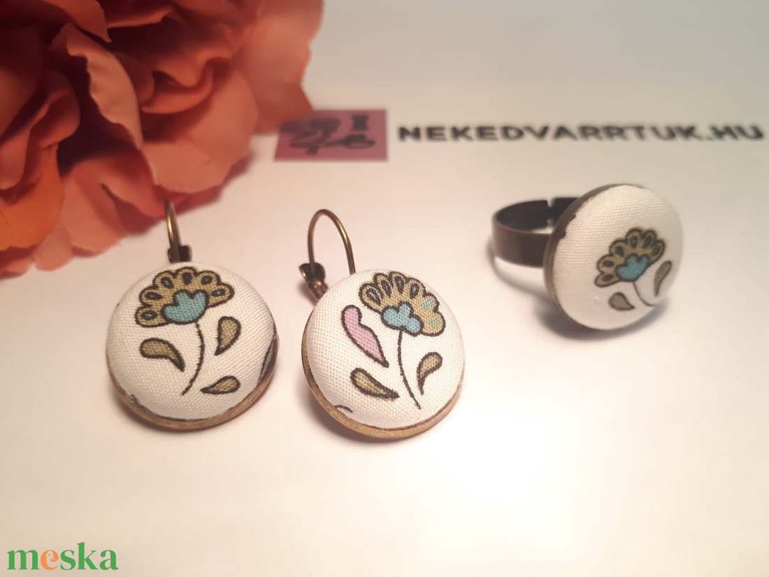 MAY'R textil ékszer szett, Ildi - ékszer - ékszerszett - Meska.hu