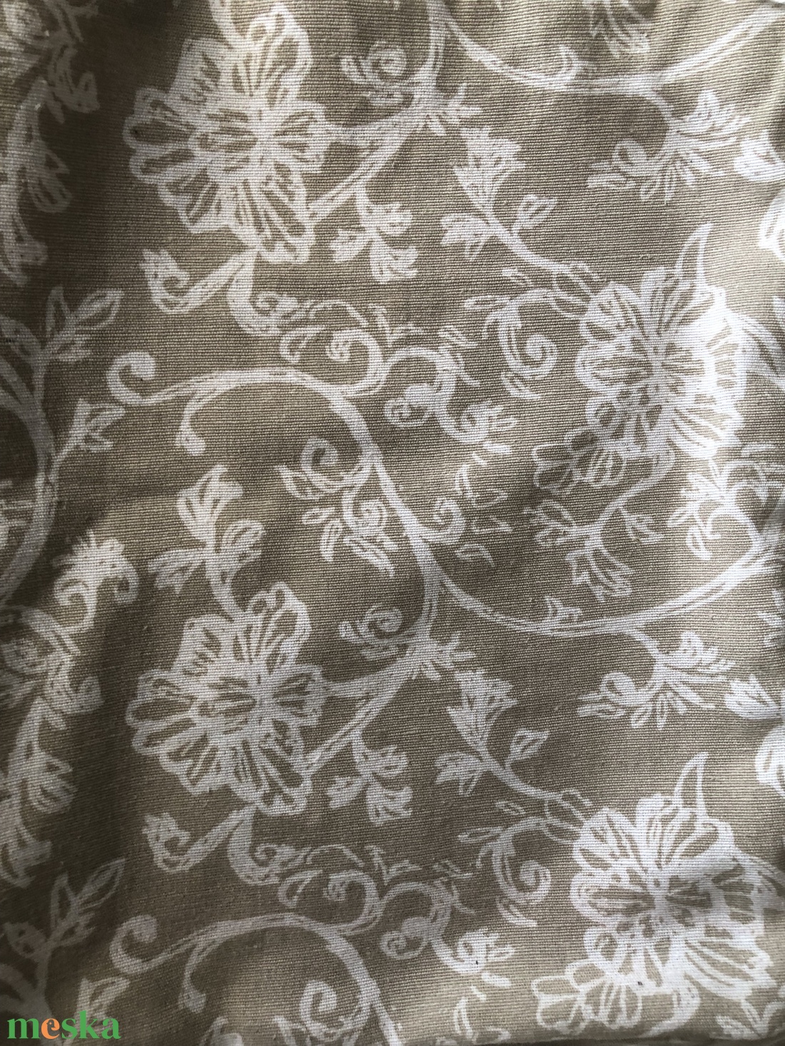 Bézs-fehér hátizsák/tornazsák - táska & tok - hátizsák - hátizsák - Meska.hu