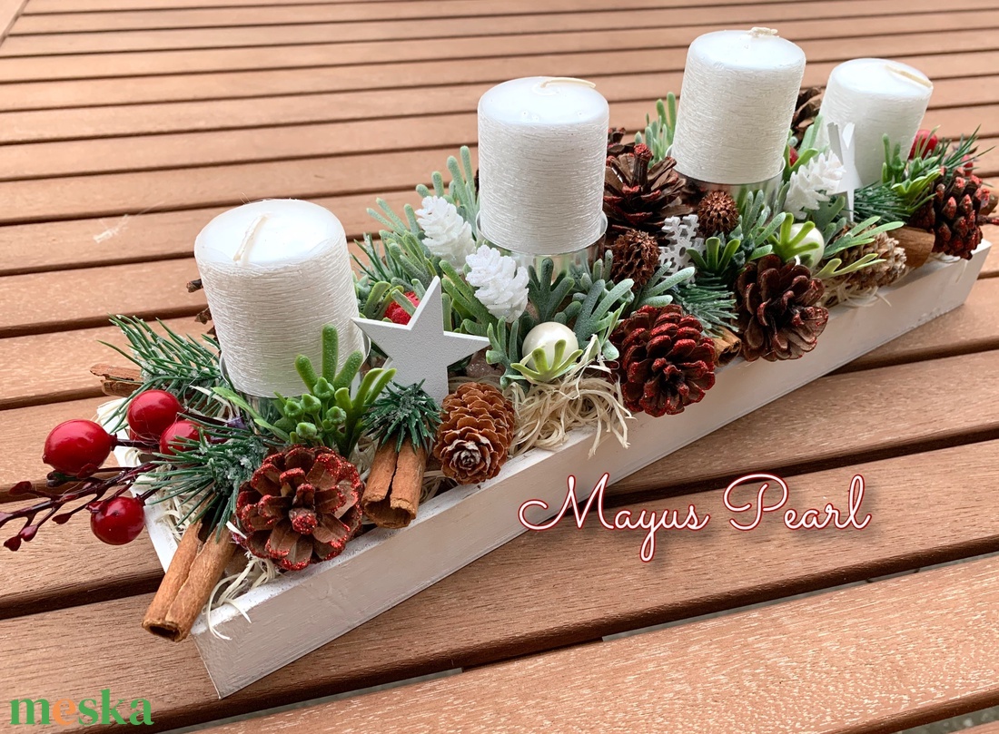Adventi asztaldísz - karácsony - adventi díszek - adventi asztaldísz - Meska.hu Adventi asztaldísz - karácsony - adventi díszek - adventi asztaldísz - Meska.hu