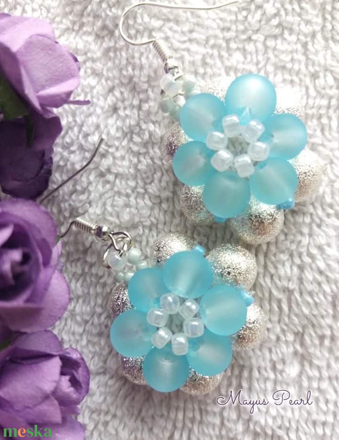 Gyöngyvirág fülbevaló - ékszer - fülbevaló - lógó fülbevaló - Meska.hu