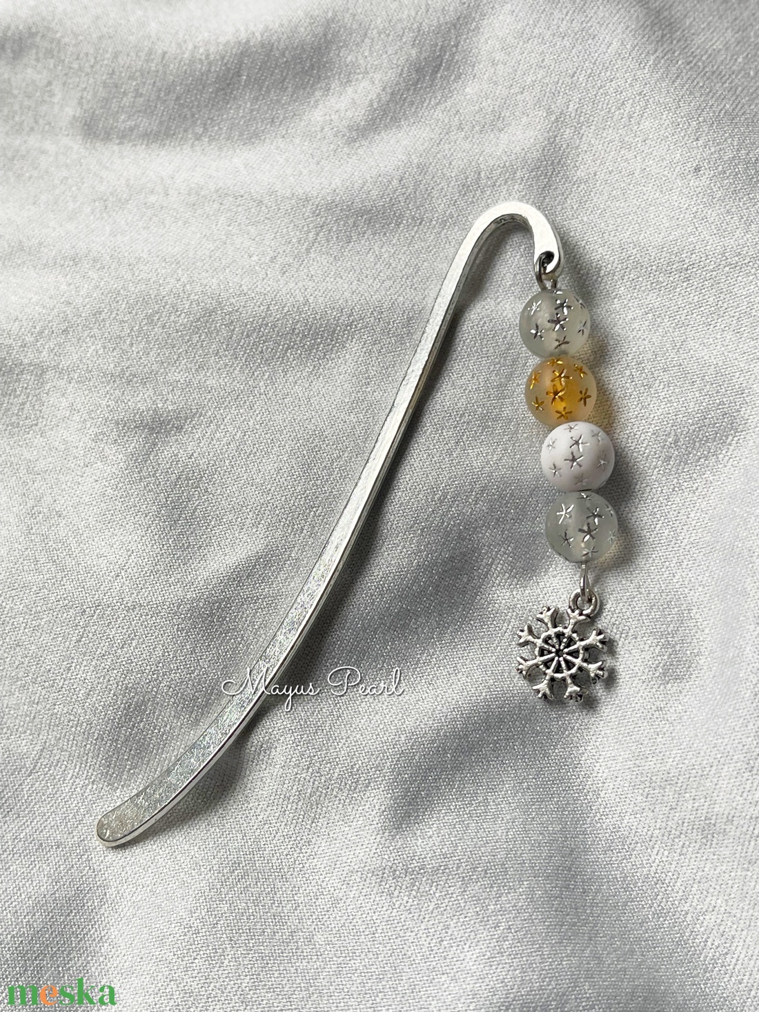 Hópihés gyöngyös könyvjelző  - könyv & zene - könyvjelző - Meska.hu