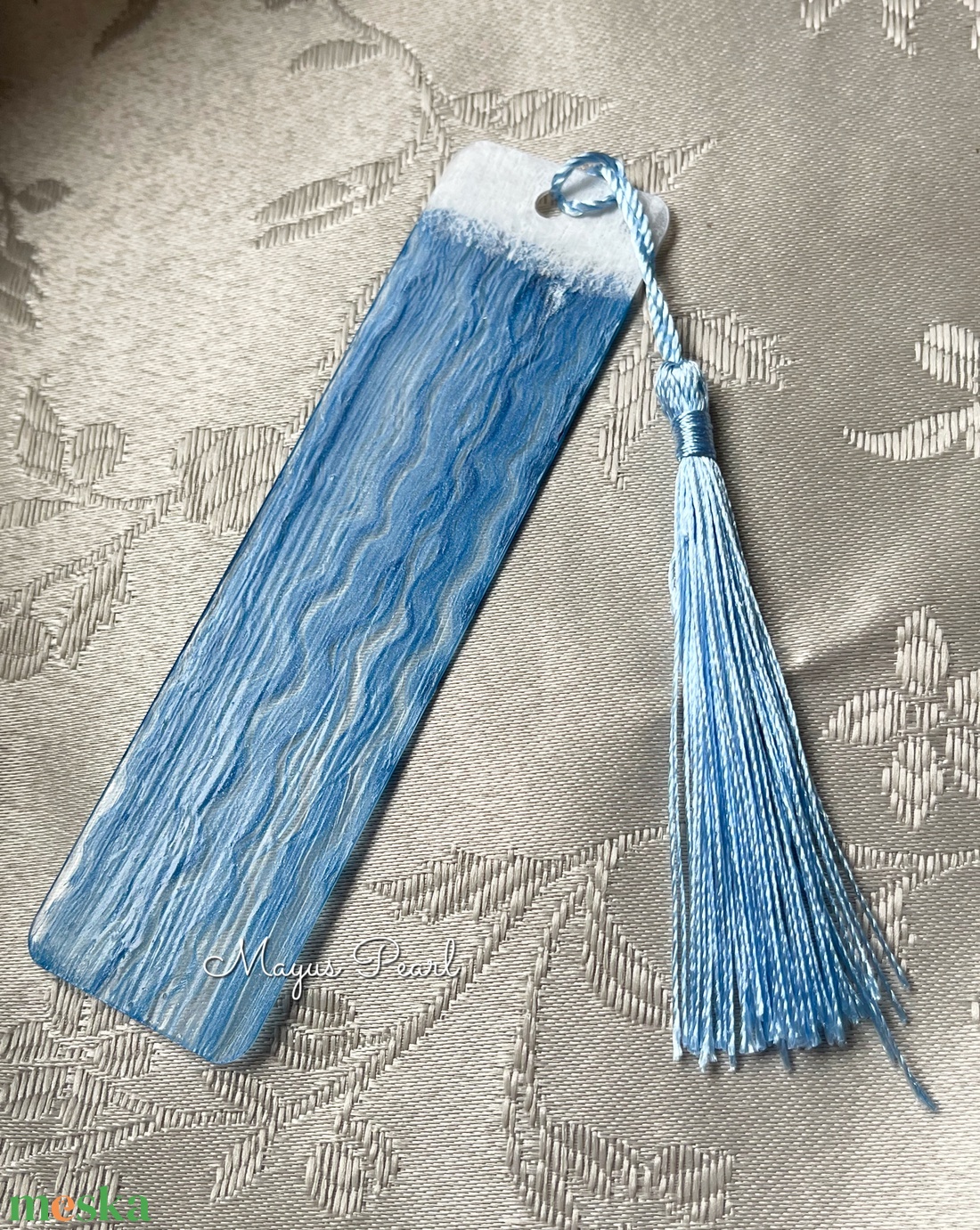 Kézzel festett akril könyvjelző  - könyv & zene - könyvjelző - Meska.hu