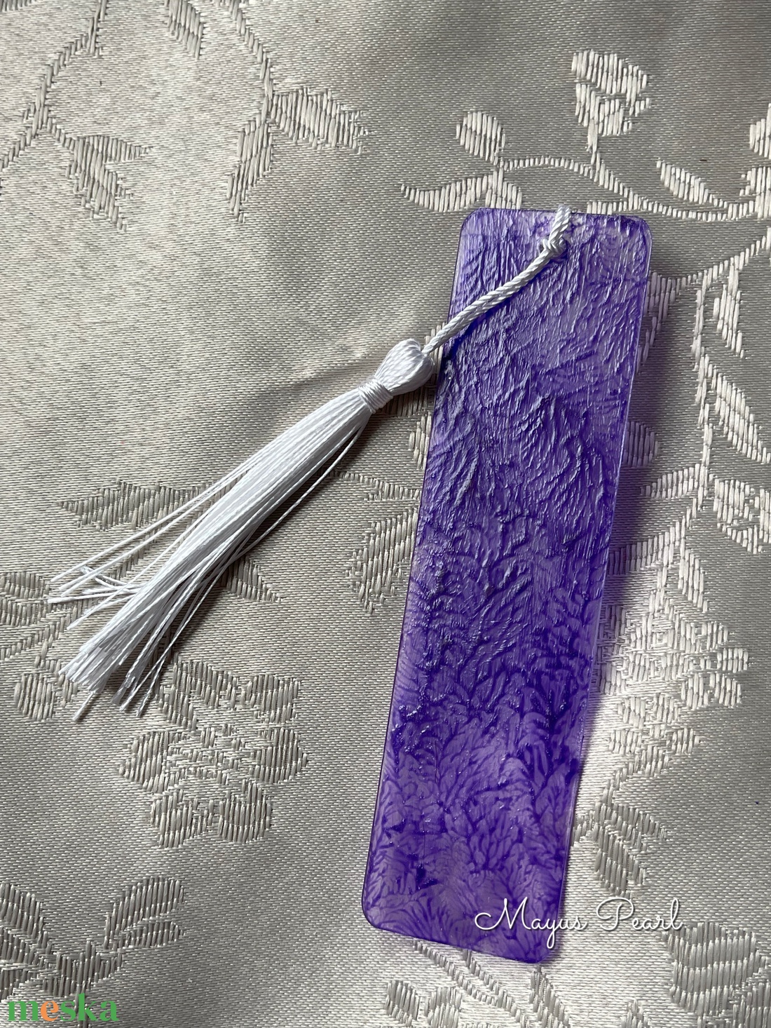 Kézzel festett akril könyvjelző  - könyv & zene - könyvjelző - Meska.hu