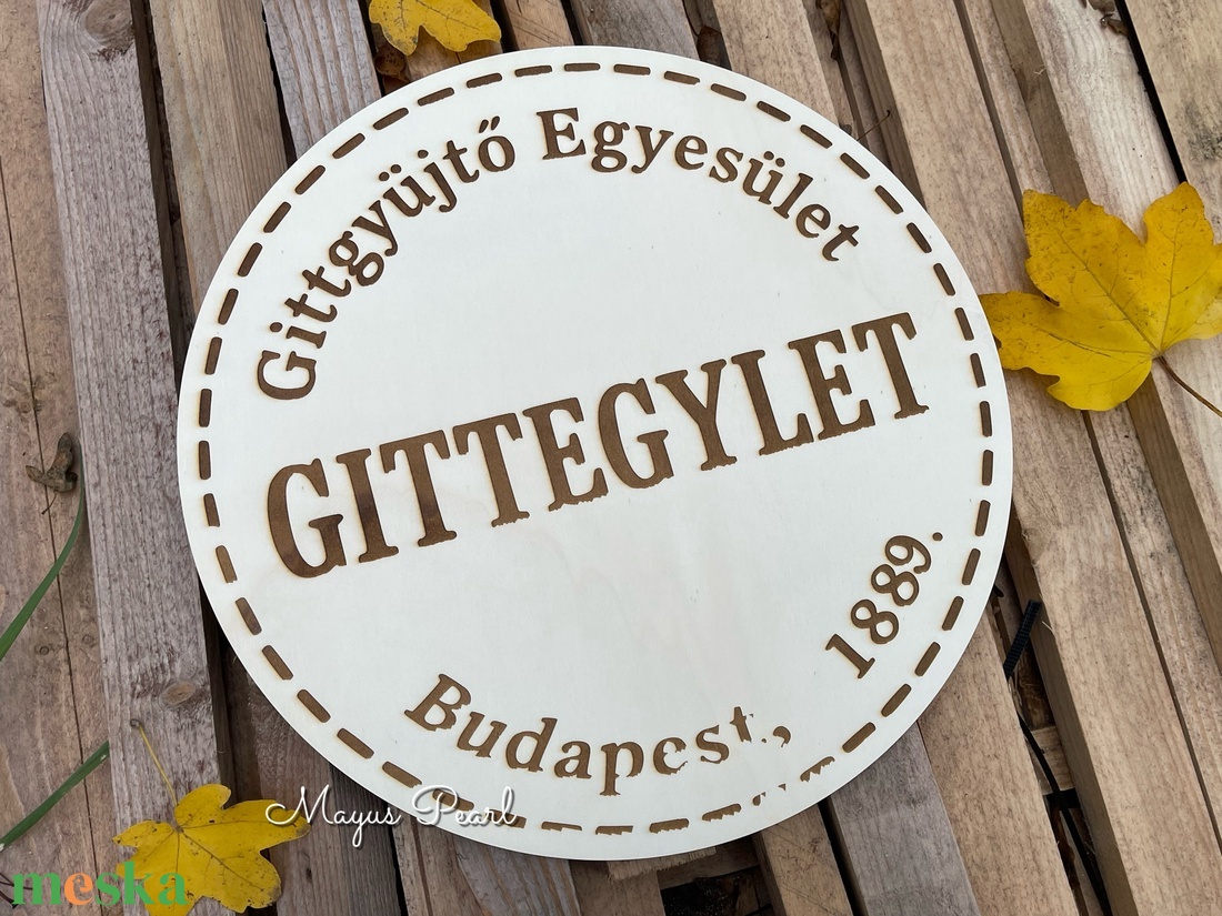 Gittegyletes fali dísz - otthon & életmód - dekoráció - kép & falikép - fából készült kép - Meska.hu
