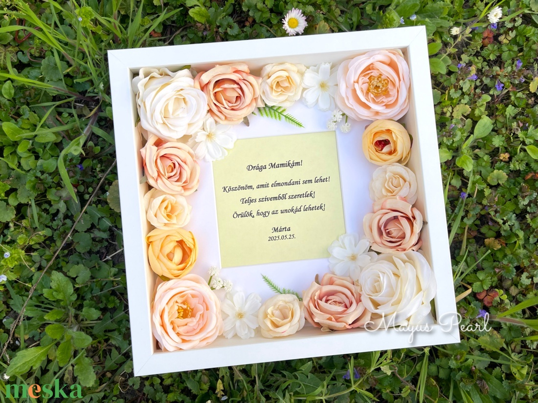 Virágos szülőköszöntő ajándék - esküvő - emlék & ajándék - szülőköszöntő ajándék - Meska.hu