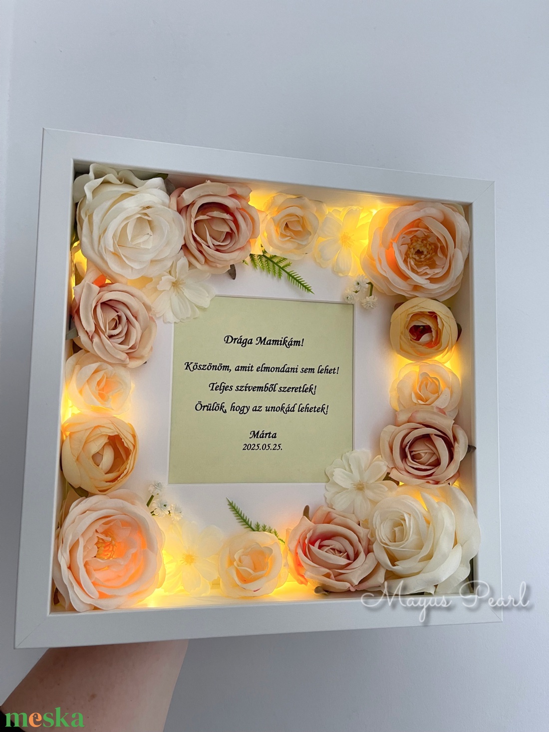 Virágos szülőköszöntő ajándék - esküvő - emlék & ajándék - szülőköszöntő ajándék - Meska.hu