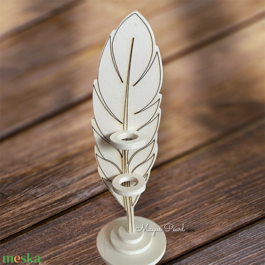 Toll formájú tolltartó fából - otthon & életmód - papír, írószer - tolltartó & ceruzatekercs - Meska.hu