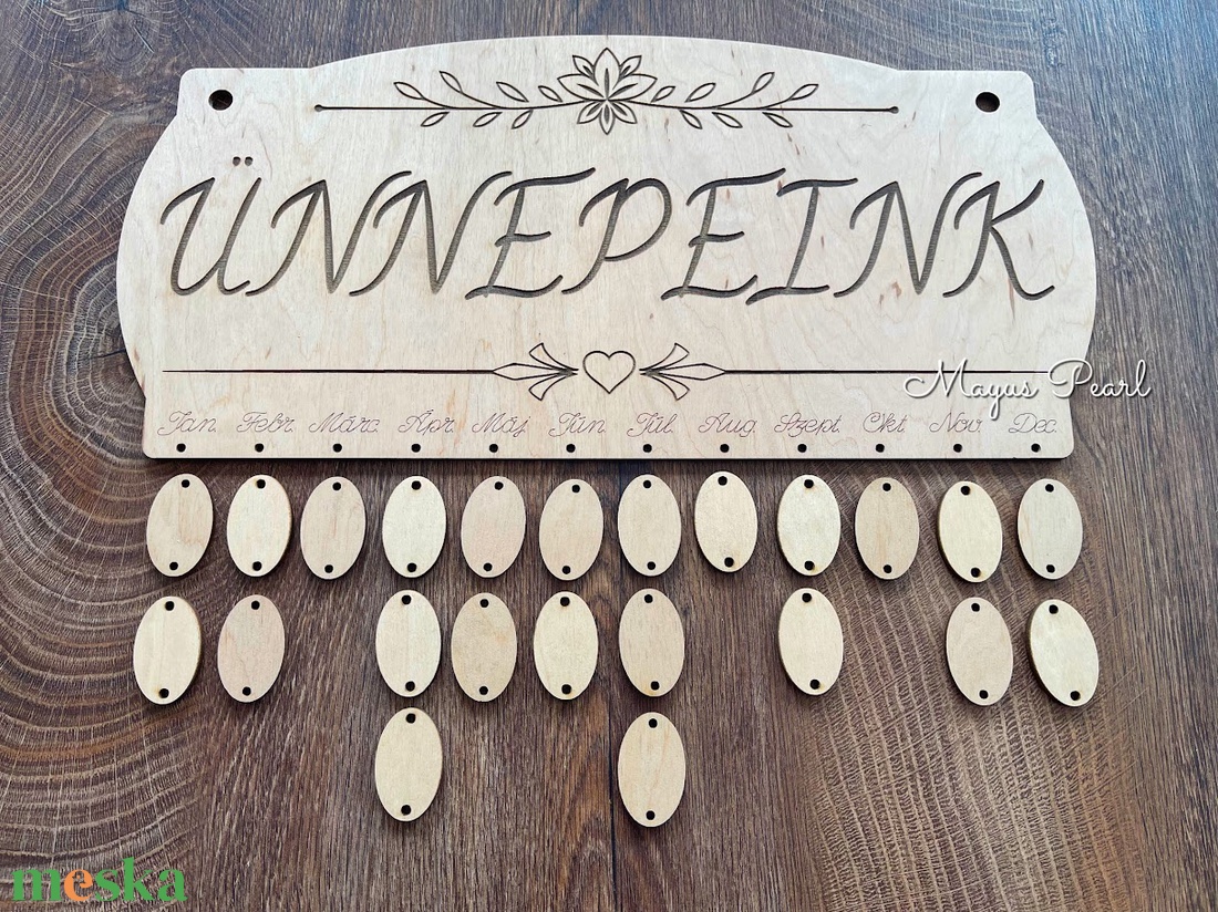 Családi Ünnepek - naptár - otthon & életmód - dekoráció - fali és függő dekoráció - falinaptár & öröknaptár - Meska.hu
