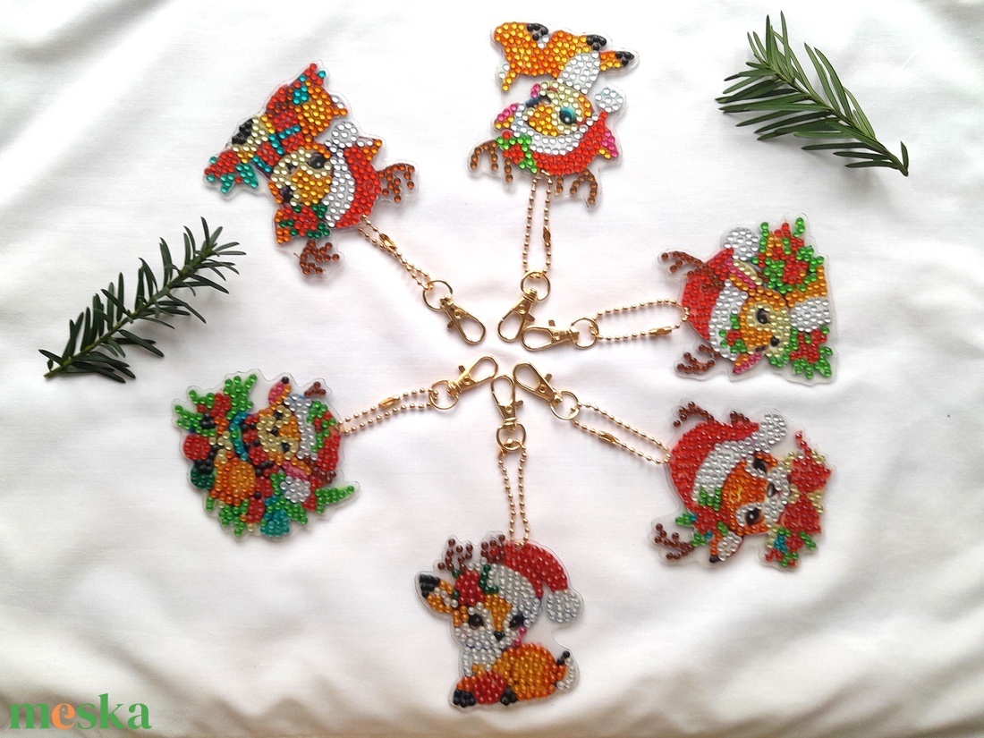 Csilli-villi karácsonyfa díszek 2. - karácsony - karácsonyi lakásdekoráció - karácsonyfadíszek - Meska.hu