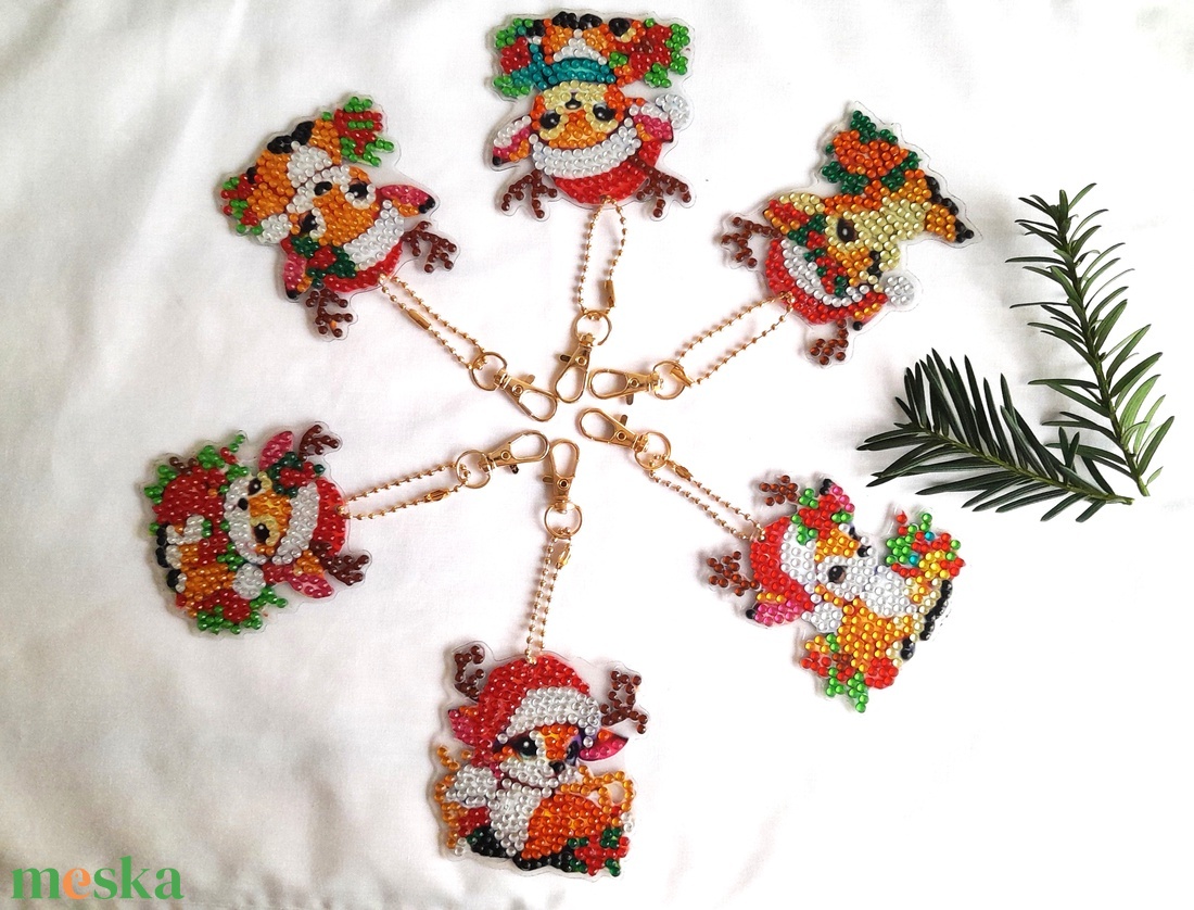 Csilli-villi karácsonyfa díszek 1. - karácsony - karácsonyi lakásdekoráció - karácsonyfadíszek - Meska.hu