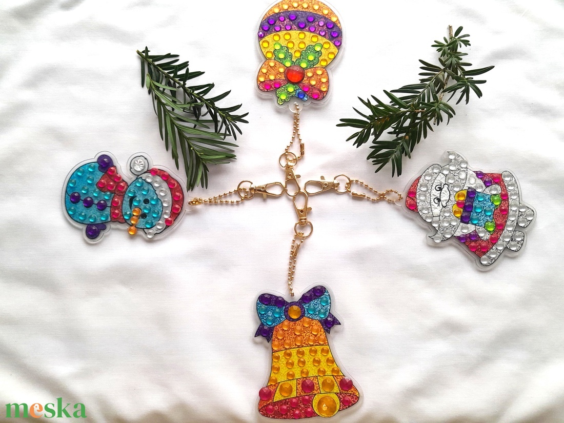 Csilli-villi karácsonyfa díszek 3. - karácsony - karácsonyi lakásdekoráció - karácsonyfadíszek - Meska.hu