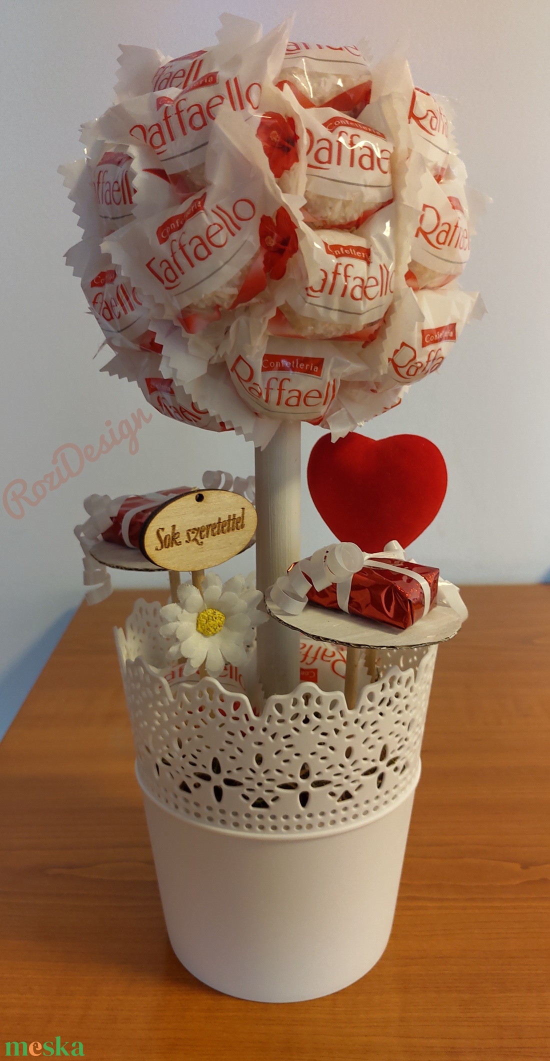 Raffaello fa, csokoládé fa, bon bon fa, anyák napjára, ballagásra, ajándékba  - esküvő - emlék & ajándék - szülőköszöntő ajándék - Meska.hu