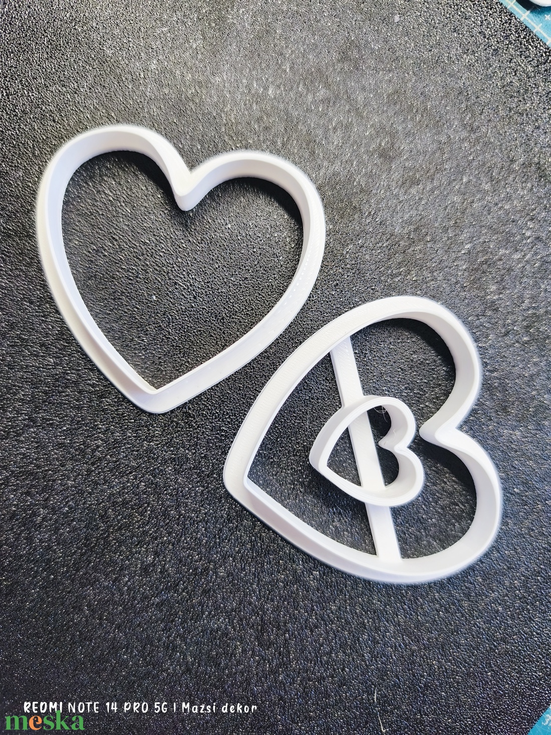 Sziv közepülinzer kiszúró  - otthon & életmód - konyhafelszerelés, tálalás - sütés, főzés - sütikiszúró - Meska.hu