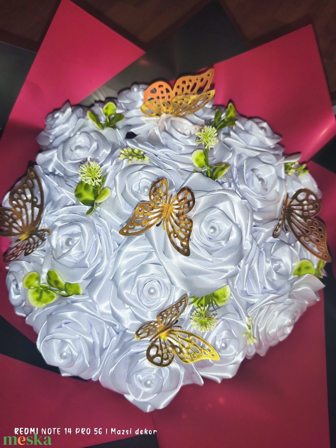 20 szálas örökcsokor  - otthon & életmód - vallás - temetkezési tárgy - sírcsokor, virág dekoráció - Meska.hu