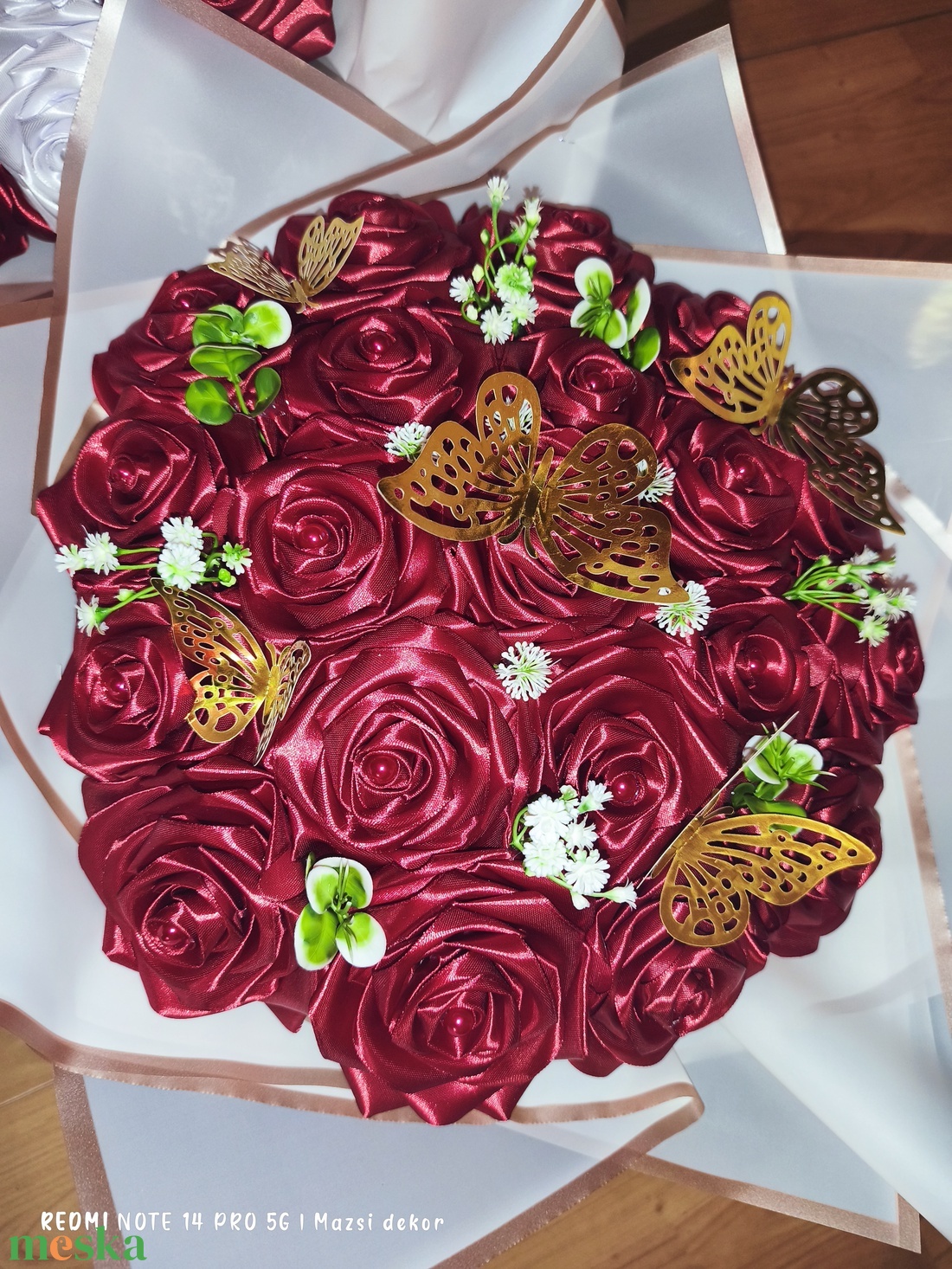 20 szálas örökcsokor  - otthon & életmód - vallás - temetkezési tárgy - sírcsokor, virág dekoráció - Meska.hu