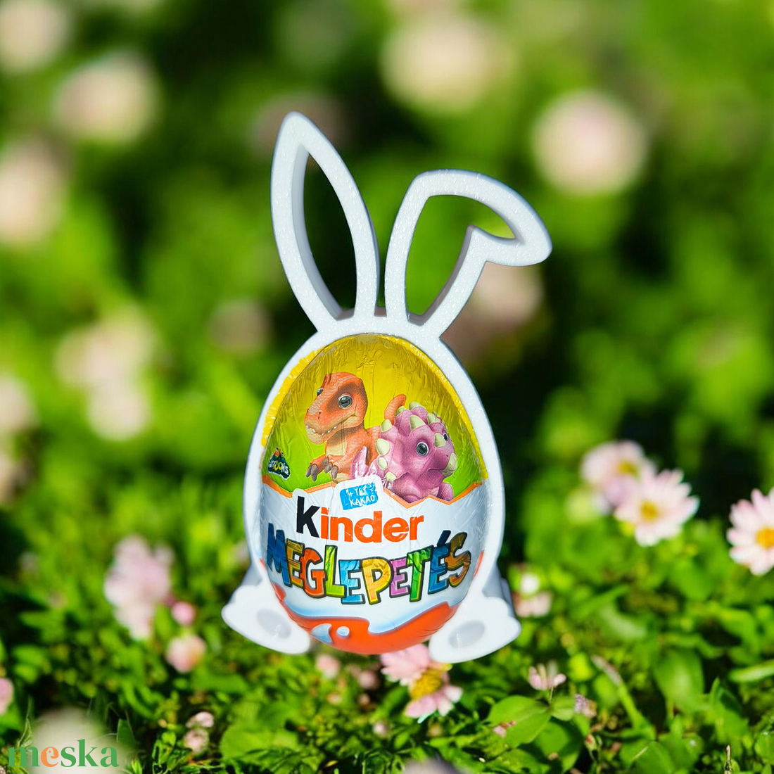 Kinder tojás tartó  - ünnepi díszek, dekorációk - húsvéti díszek és dekorációk - húsvéti ajándékátadó - Meska.hu