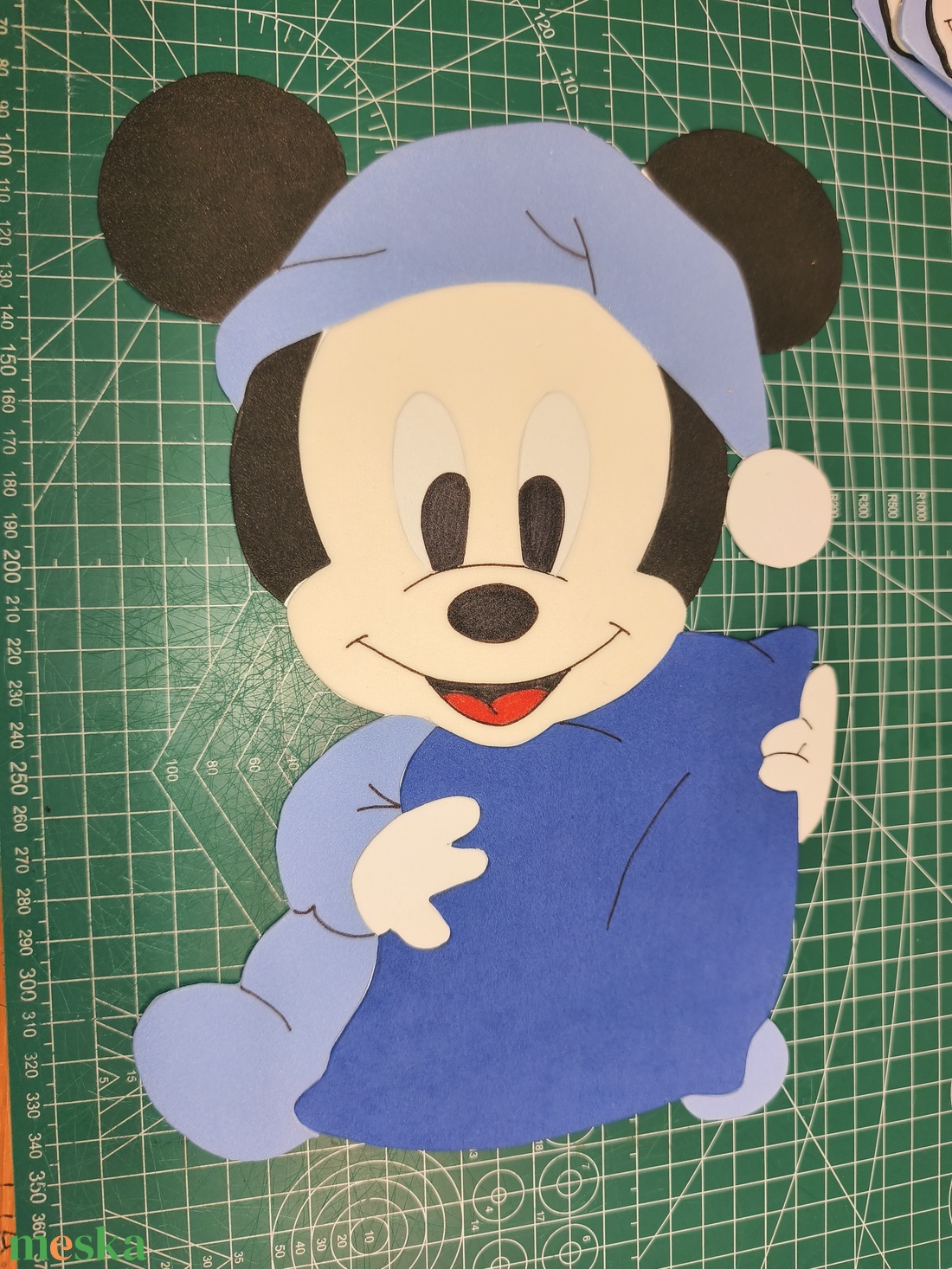 Baby mickey dekorgumi figura - baba - mama - babaszoba dekoráció - gyerekszoba falmatrica - Meska.hu