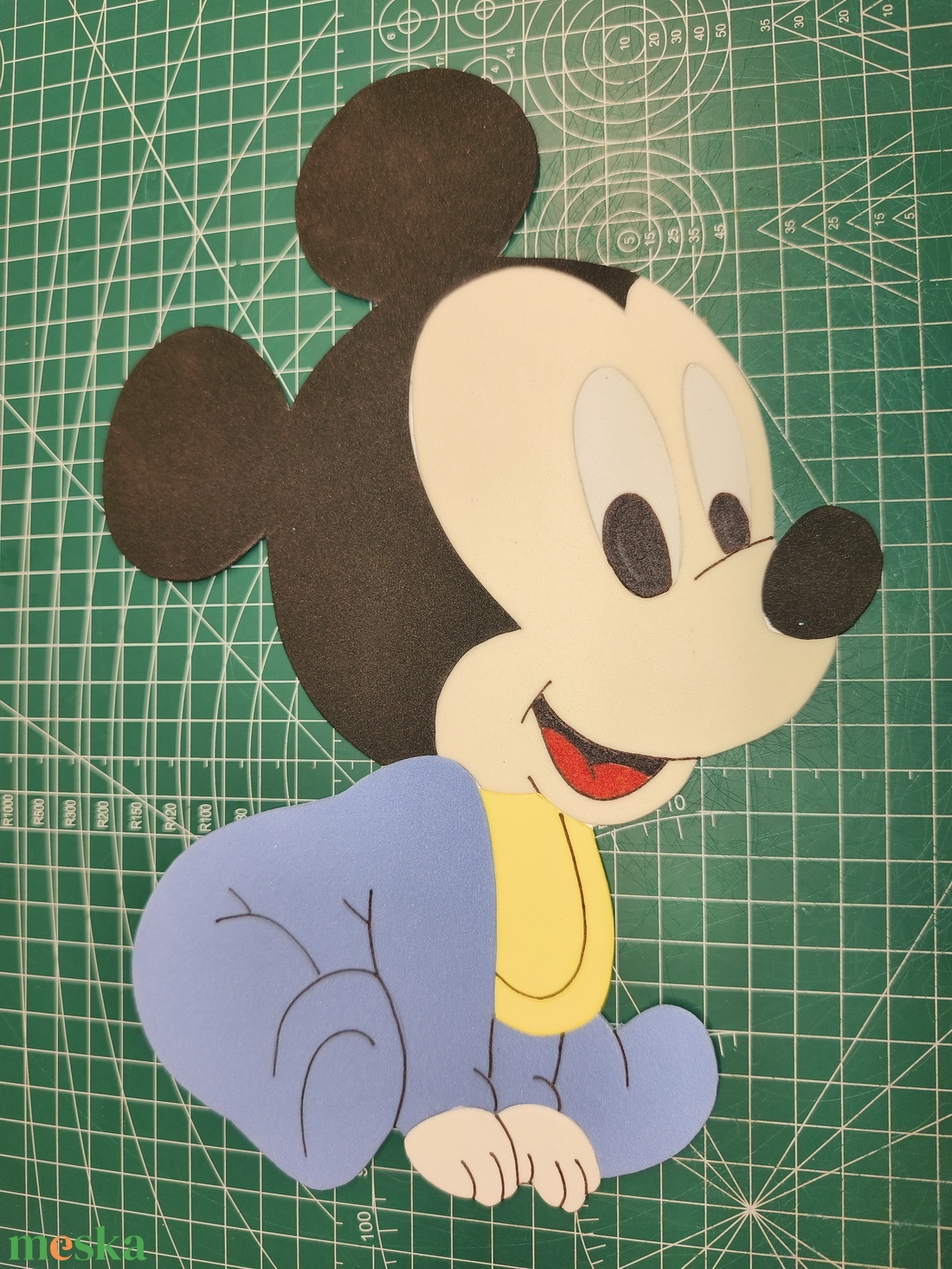 Baby mickey dekorgumi figura  - baba - mama - babaszoba dekoráció - gyerekszoba falmatrica - Meska.hu