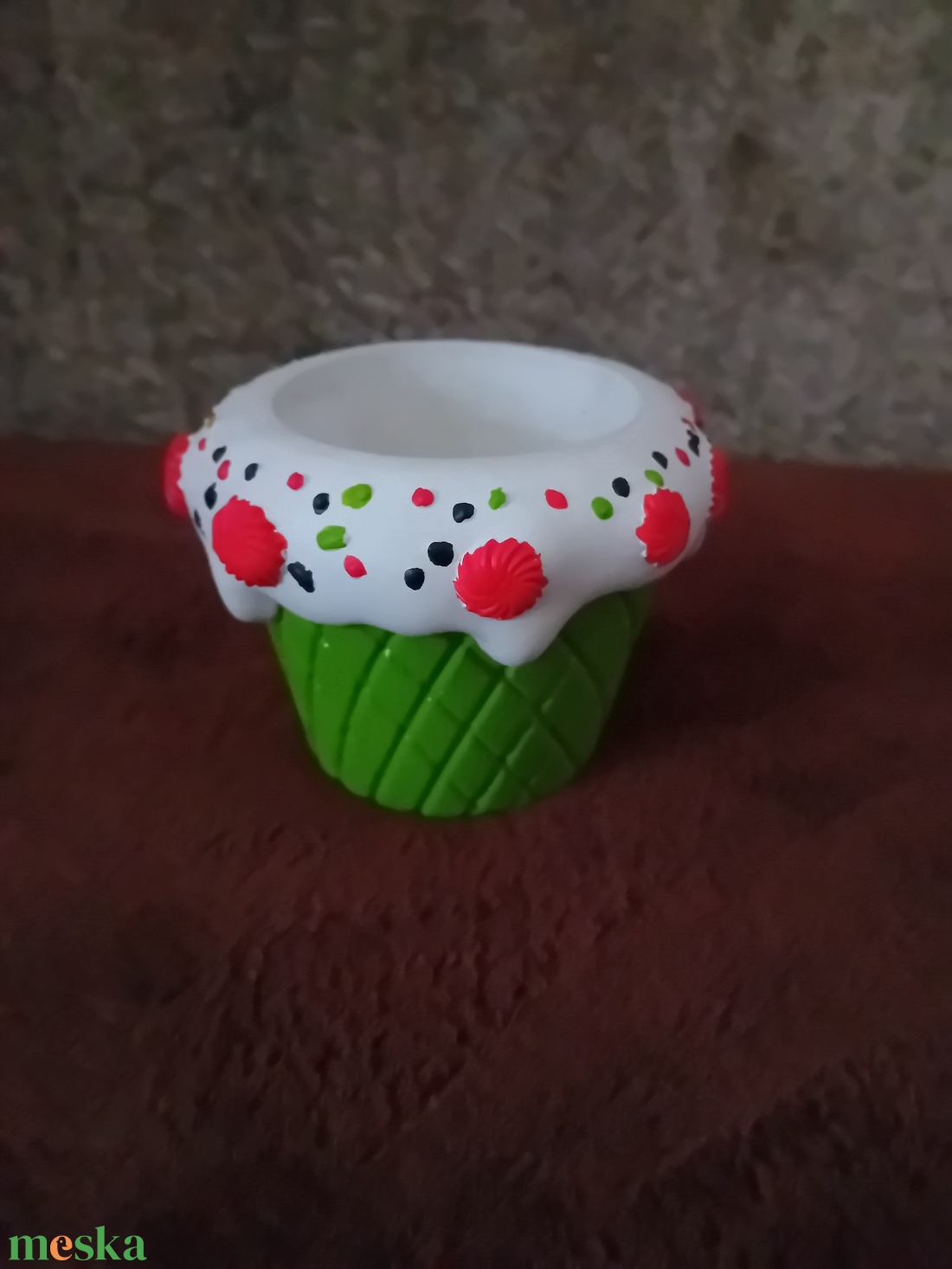 Ostya mintás kaspó  - otthon & életmód - dekoráció - virágdísz és tartó - cserép & kaspó - Meska.hu