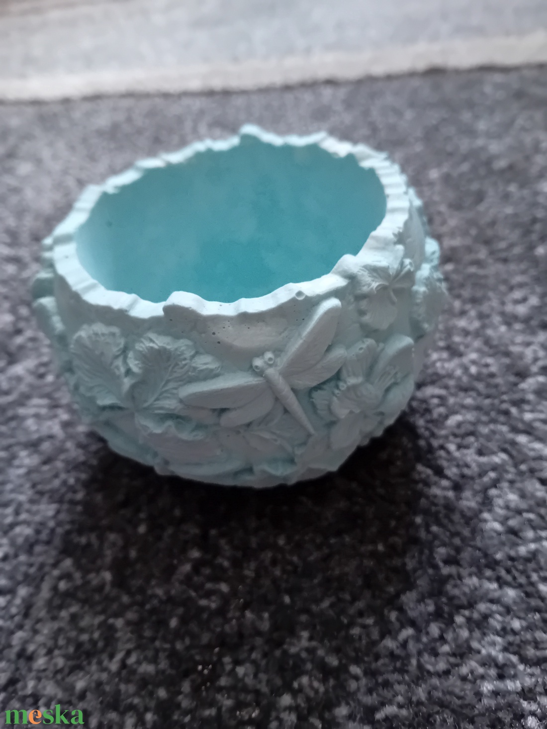 Szitakötős kaspó  - otthon & életmód - dekoráció - asztal és polc dekoráció - asztaldísz - Meska.hu