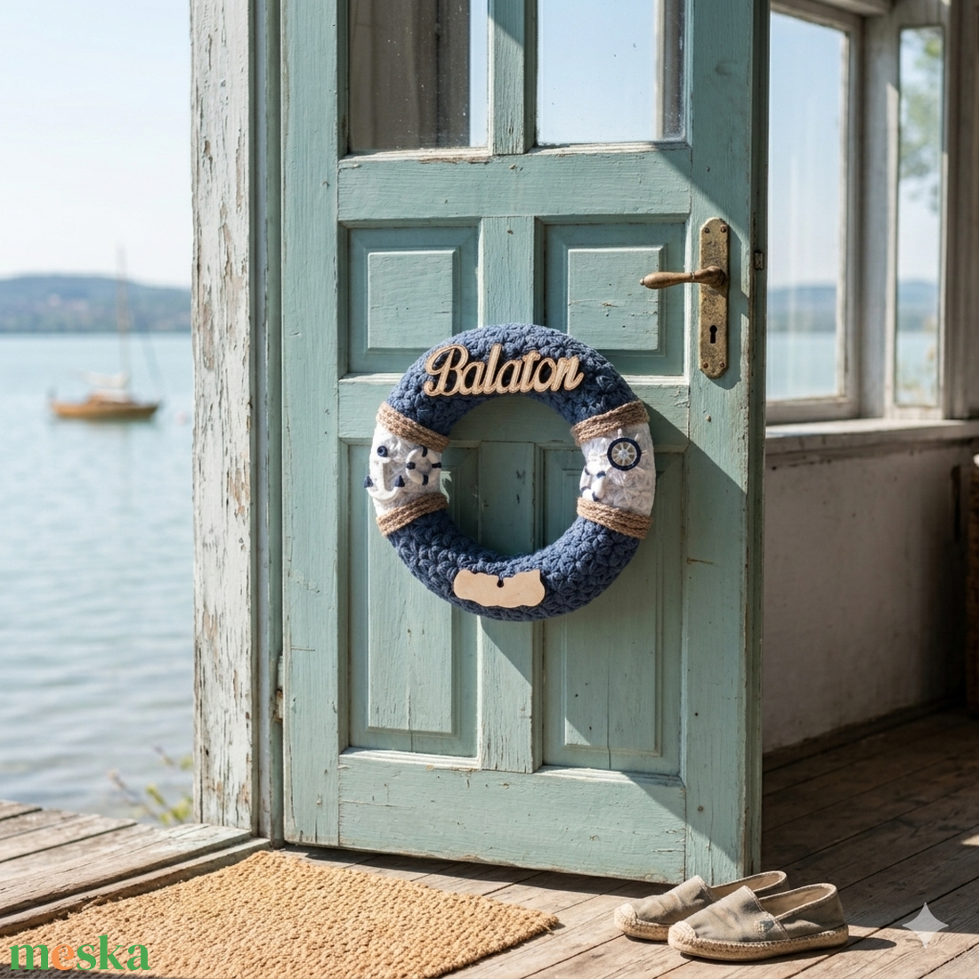 Balaton ajtódísz  - otthon & életmód - dekoráció - ajtó- és ablak dekoráció - ajtódísz & kopogtató - Meska.hu