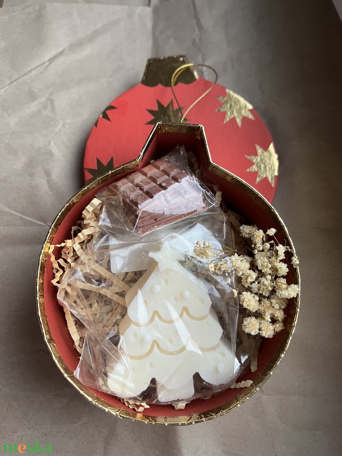 Szójagyertya ajándékcsomag - karácsony - karácsonyi lakásdekoráció - karácsonyi illatgyertya, mécses - Meska.hu