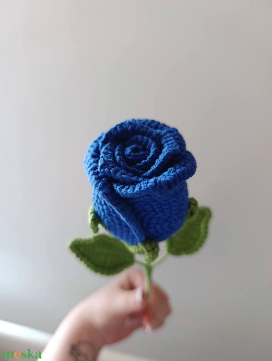 Horgolt örök rózsa  - otthon & életmód - virágdekoráció - virágok - szálas virág - Meska.hu