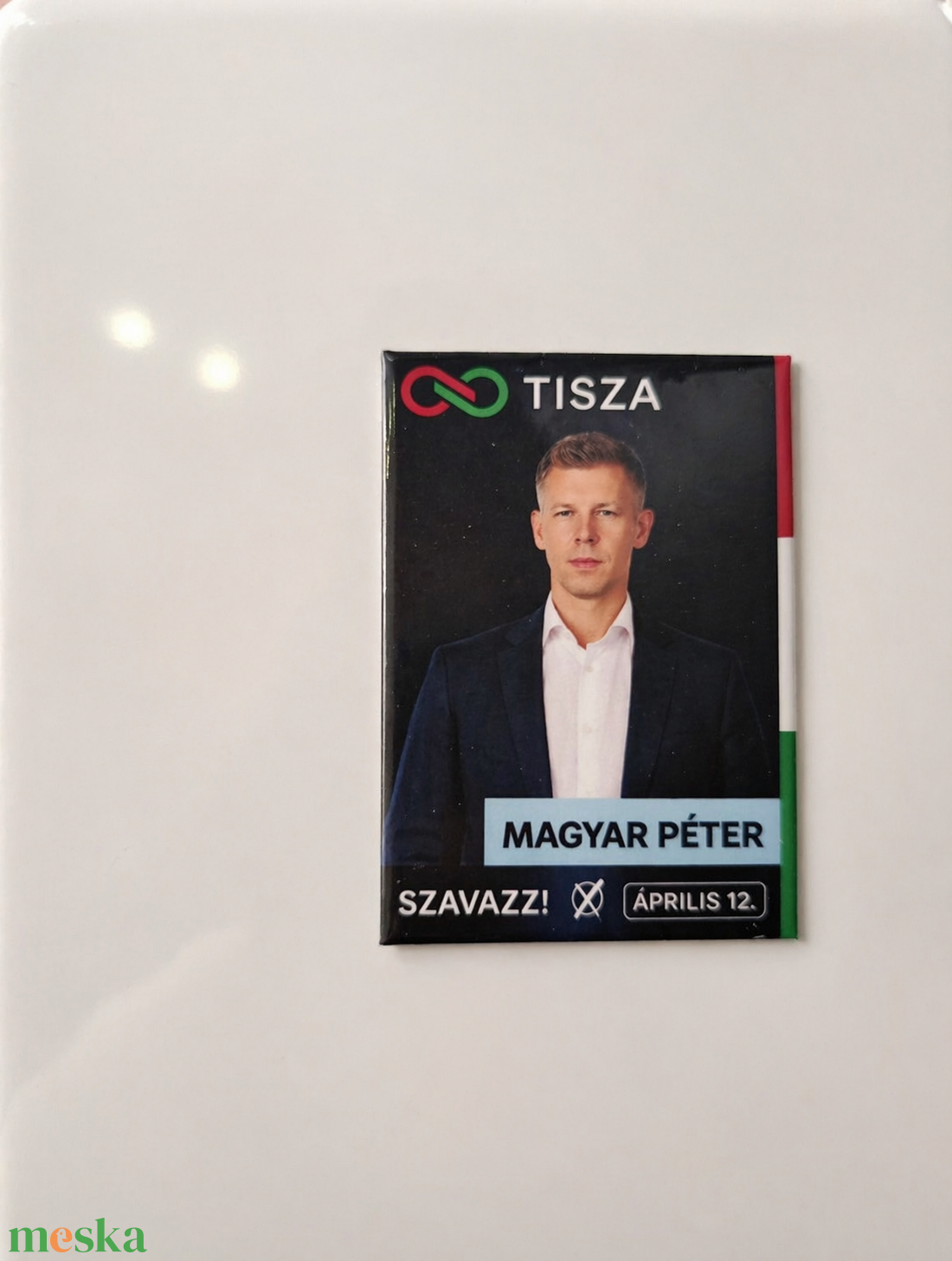 Magyar Péter plakát hűtőmágnes  - otthon & életmód - konyhafelszerelés, tálalás - konyhai dekoráció - hűtőmágnes - Meska.hu
