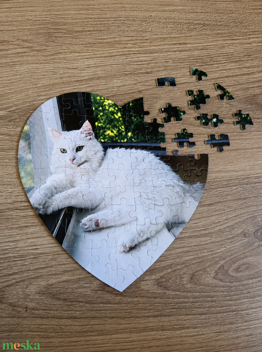 Egyedi fényképes szív puzzle (kirakó) - játék & sport - puzzle - hagyományos puzzle - Meska.hu