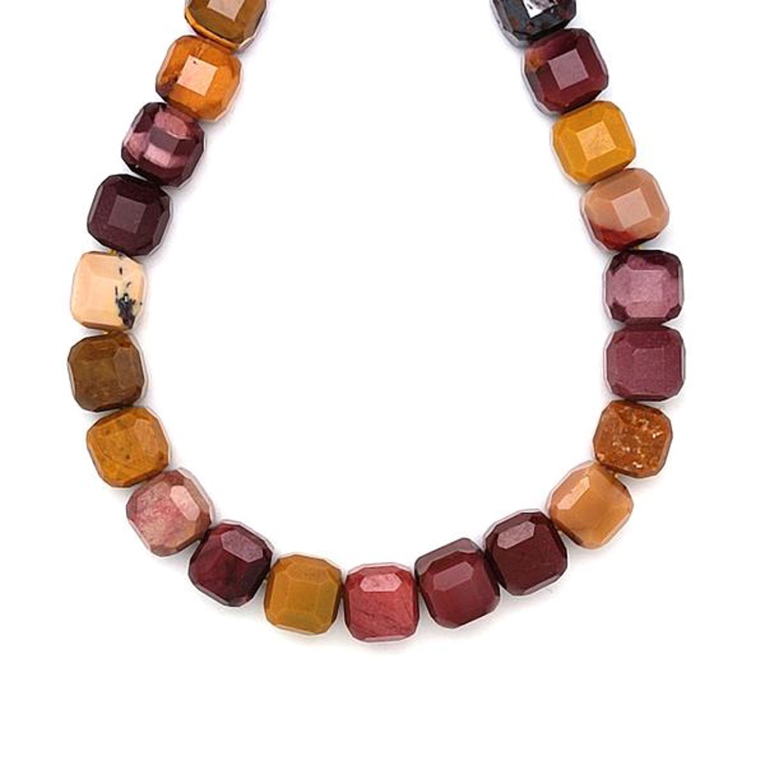 Mookait fazettált kocka 8-9mm  ékszerkészítő alapanyag (füzér) - kellékek & szerszámok - ásvány alapanyag - ásványfüzér - Meska.hu