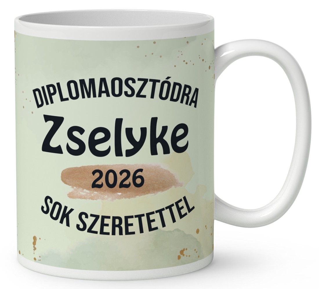 Névvel kérhető Szarvas - 2026 évi Ballagásra mintás bögre - otthon & életmód - konyhafelszerelés, tálalás - tálalás - bögre & csésze - Meska.hu