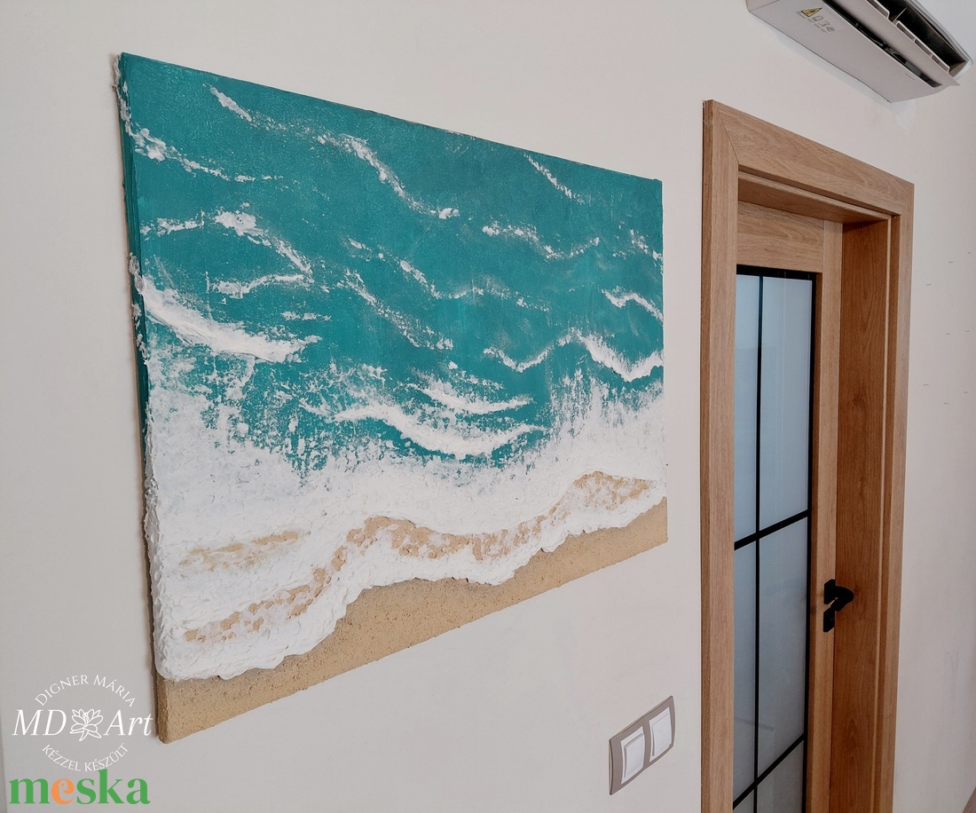 Tenger hangja - művészet - festmény - festmény vegyes technika - Meska.hu