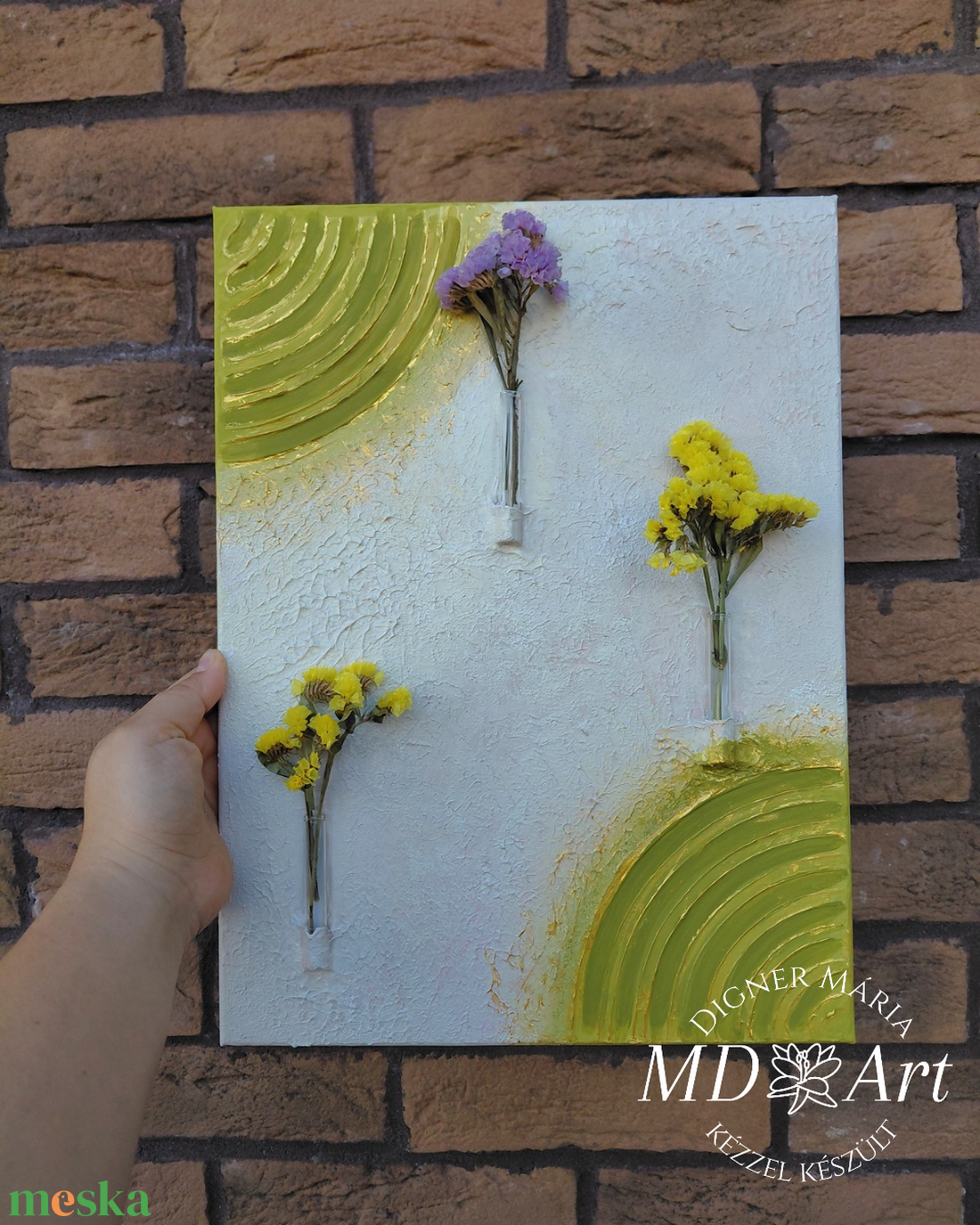 A természet lehelete -3D textúrált falikép - művészet - festmény - festmény vegyes technika - Meska.hu