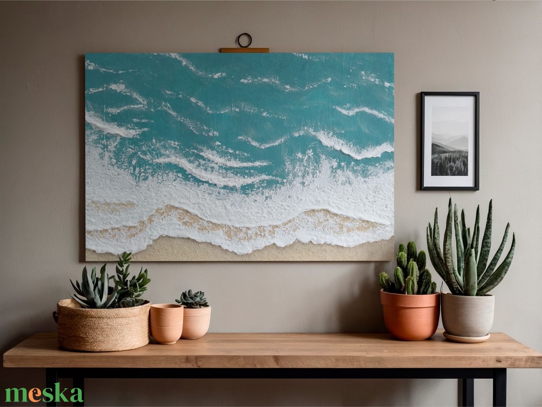A tenger hangja - művészet - festmény - festmény vegyes technika - Meska.hu