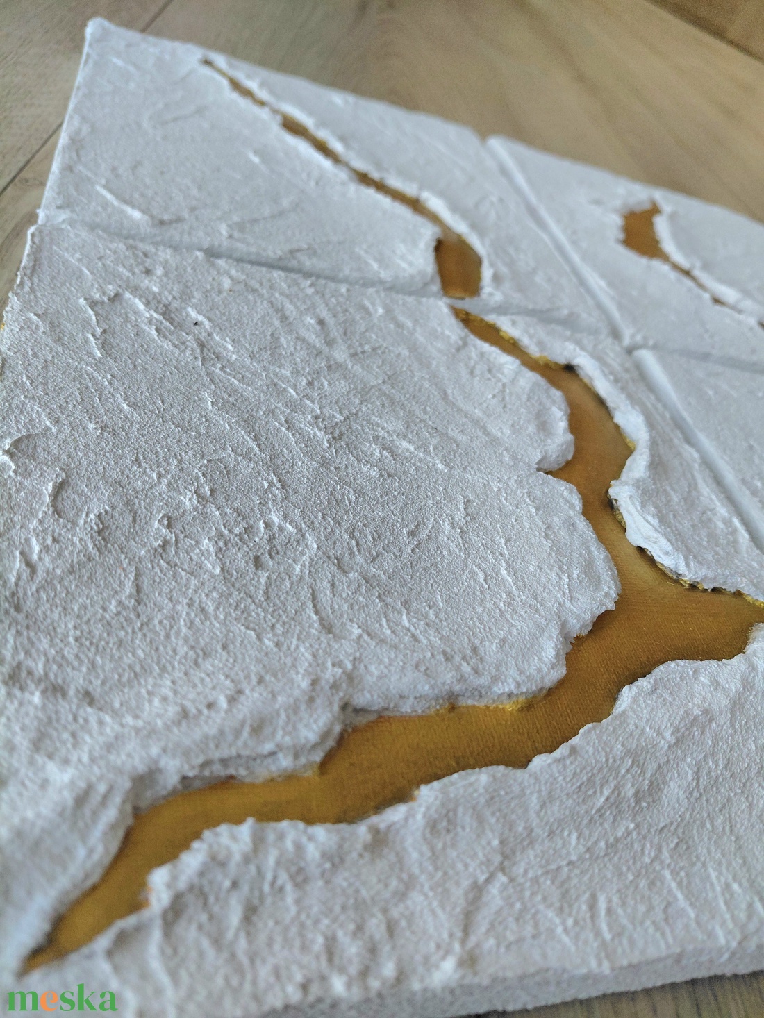 Töréspont � modern texturált falikép, 4 részes minimalista faldekor - művészet - festmény - festmény vegyes technika - Meska.hu