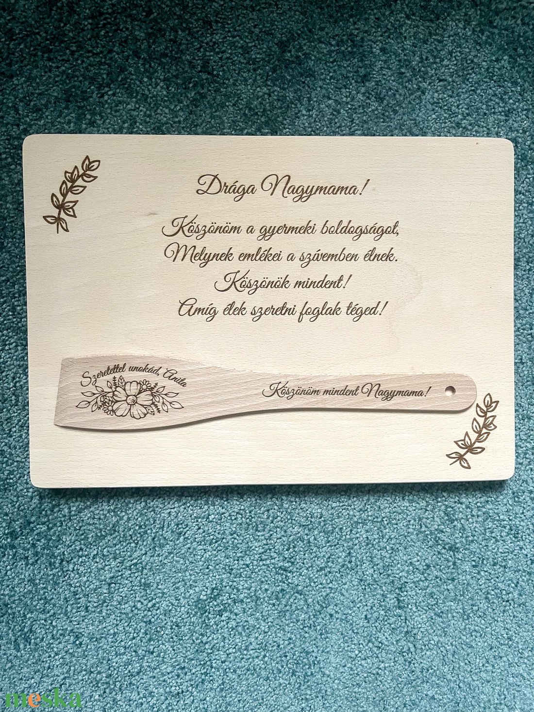 Nagyszülő köszöntő ajándék, Gravírozott ajándék - esküvő - emlék & ajándék - szülőköszöntő ajándék - Meska.hu