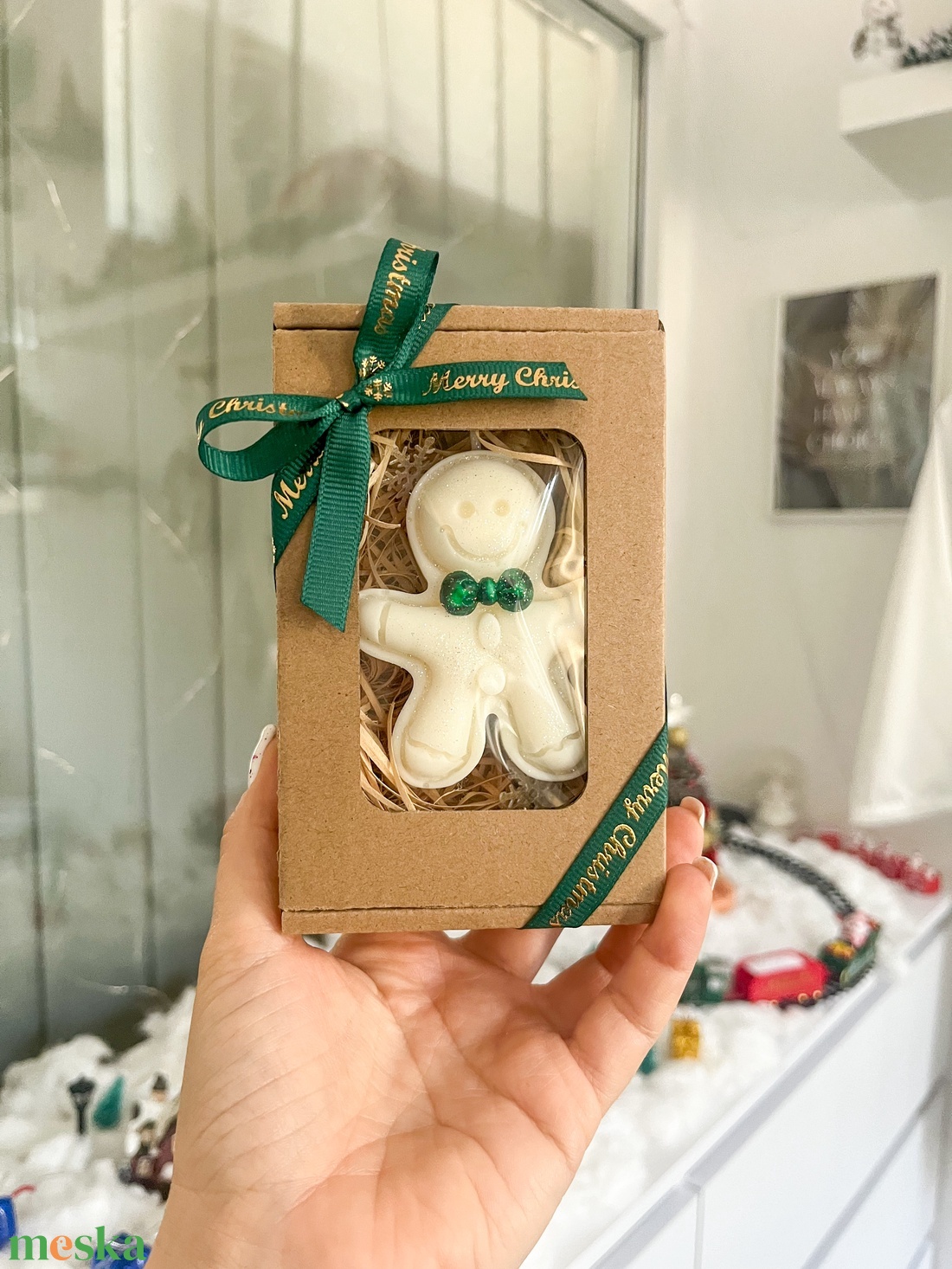 Mézeskalács gyertya, illatos gyertya, karácsonyi gyertya  - karácsony - karácsonyi lakásdekoráció - karácsonyi illatgyertya, mécses - Meska.hu