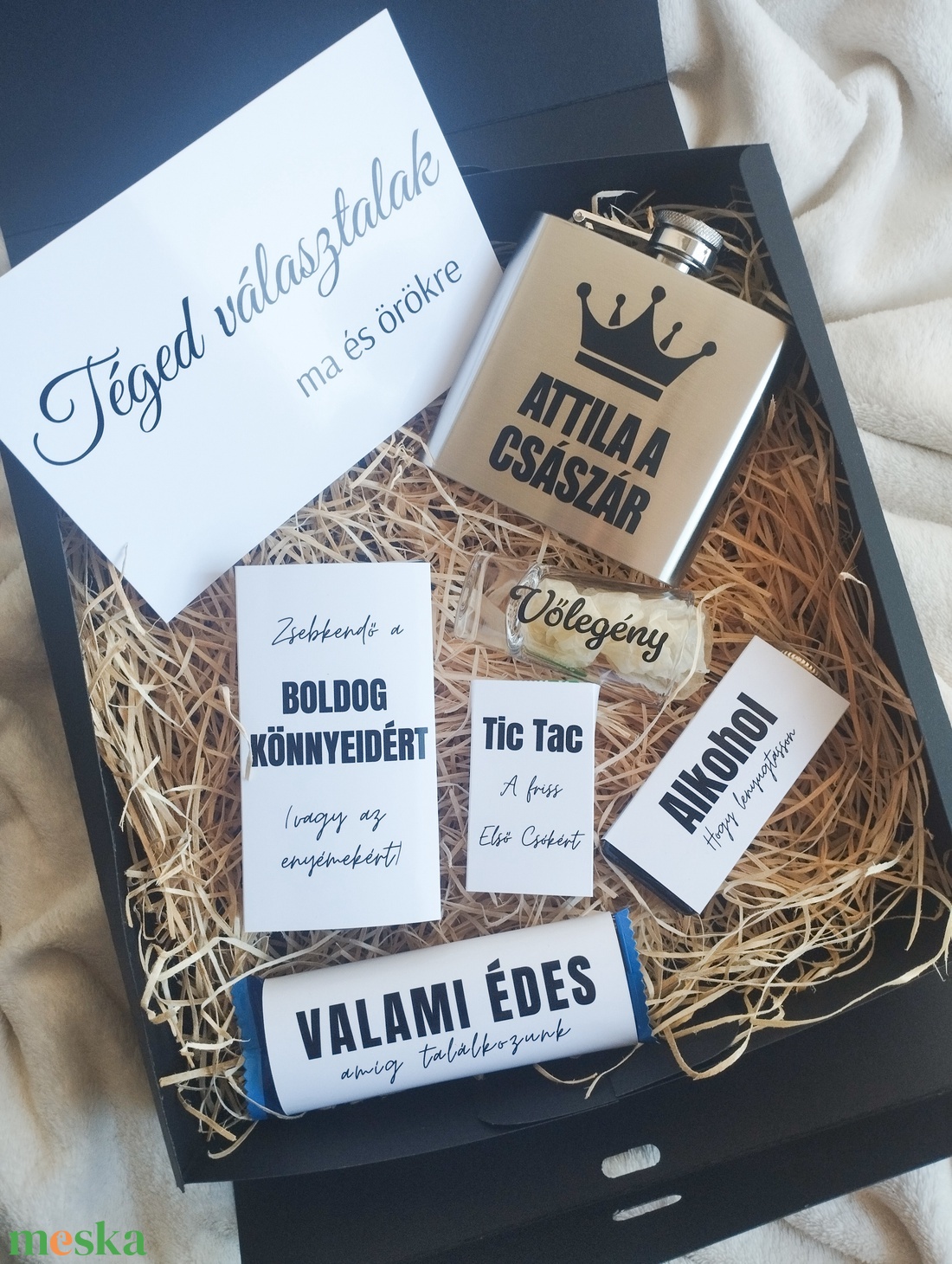 The Big day pack - groom box, Ajándék a vőlegénynek, Vőlegény ajándékcsomag - esküvő - esküvői szett - Meska.hu
