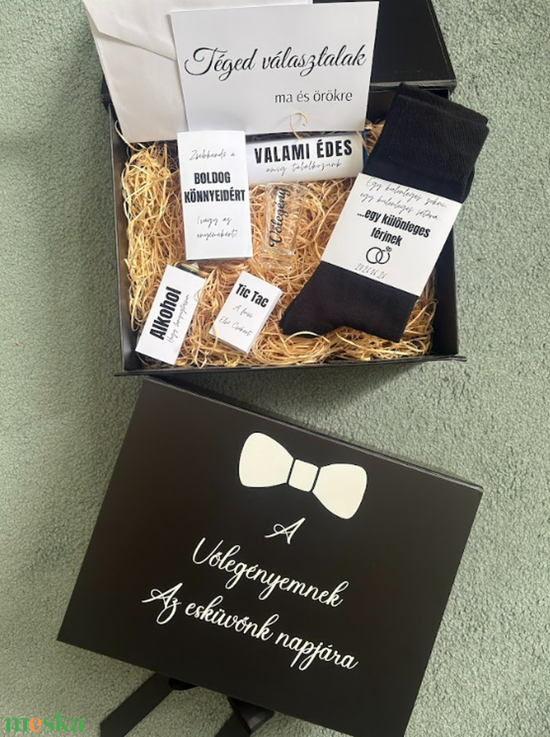 The Yes day kit - groom box, Ajándék a vőlegénynek, Vőlegény ajándékcsomag - esküvő - esküvői szett - Meska.hu