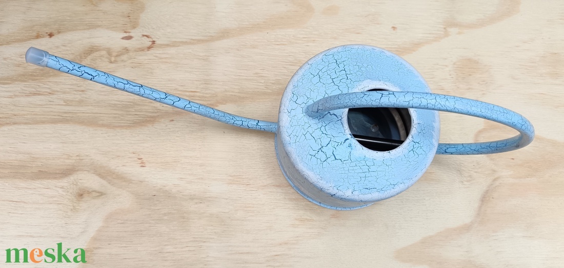 Tengerparti álomAntikolt kék dekorációs szett/kanna és fa ládika  - otthon & életmód - ház & kert - szerszám & eszközök - Meska.hu